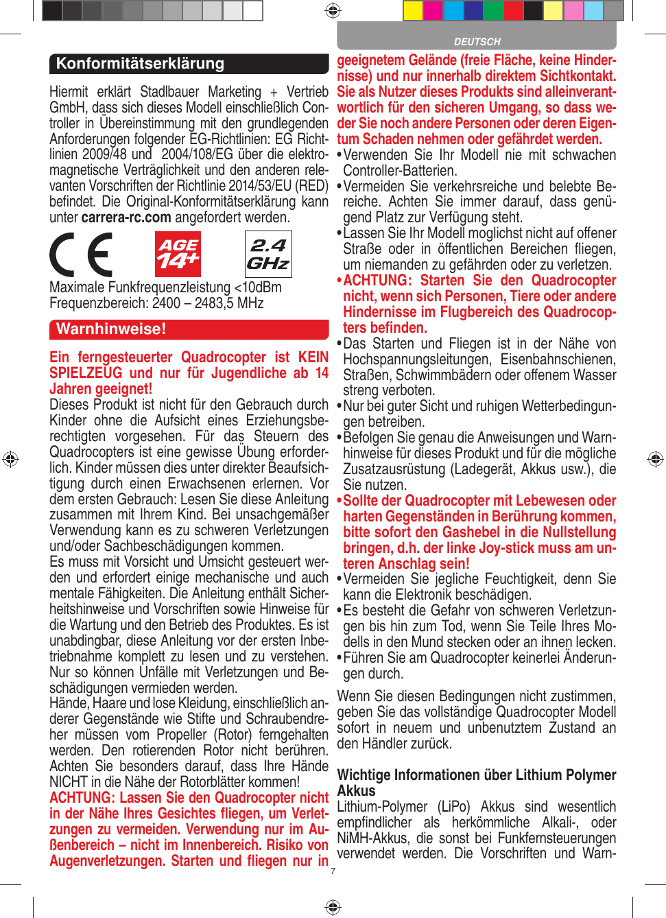 Page 7 of Carrera Toys 370503018 WiFi Camera User Manual 1 30 v