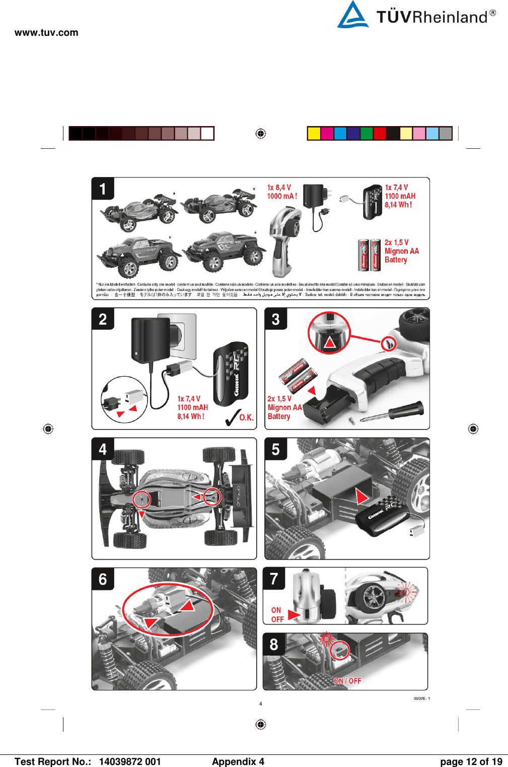 www.tuv.com   Test Report No.:  14039872 001  Appendix 4  page 12 of 19   