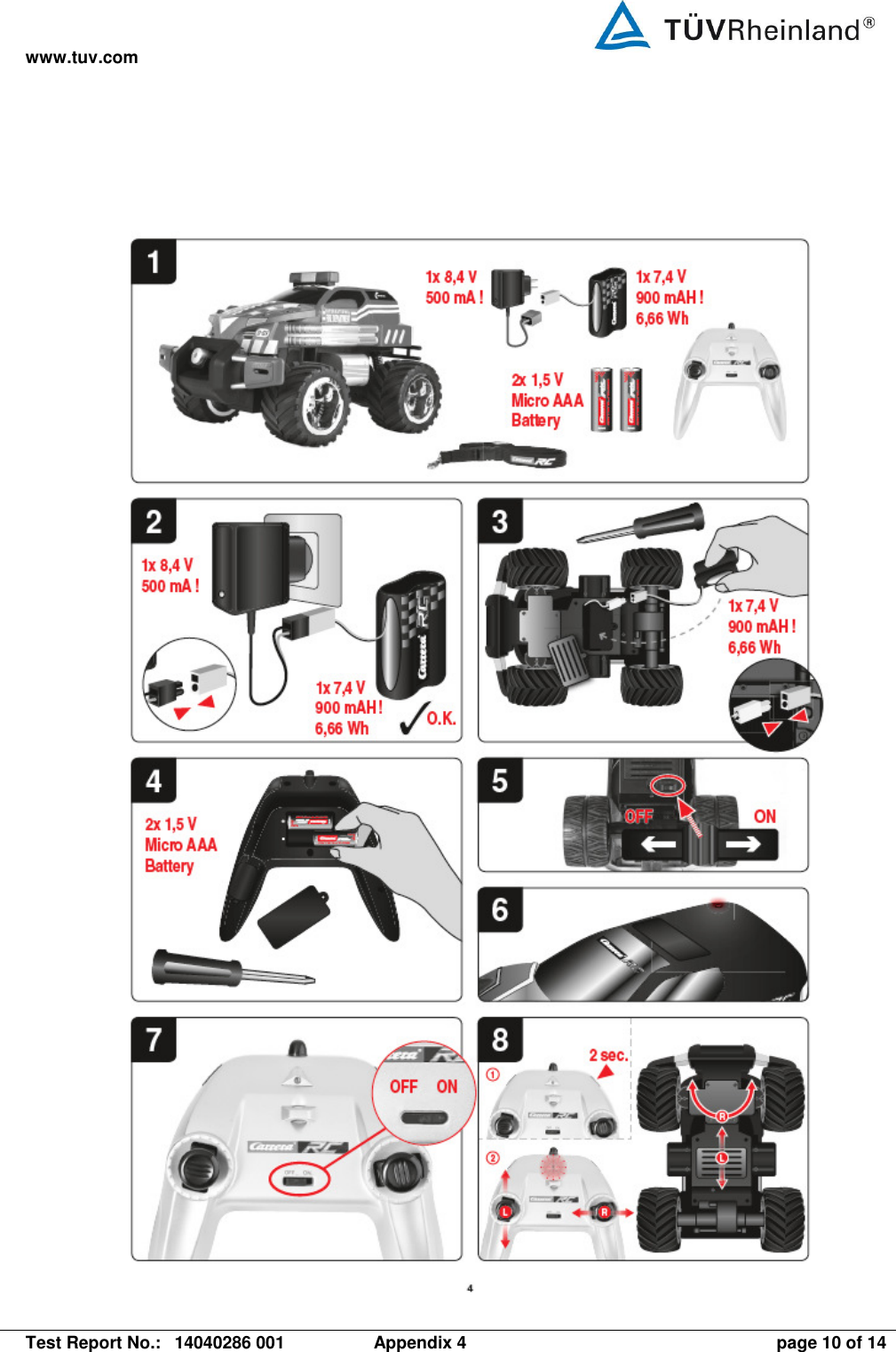 www.tuv.com   Test Report No.:  14040286 001  Appendix 4  page 10 of 14  