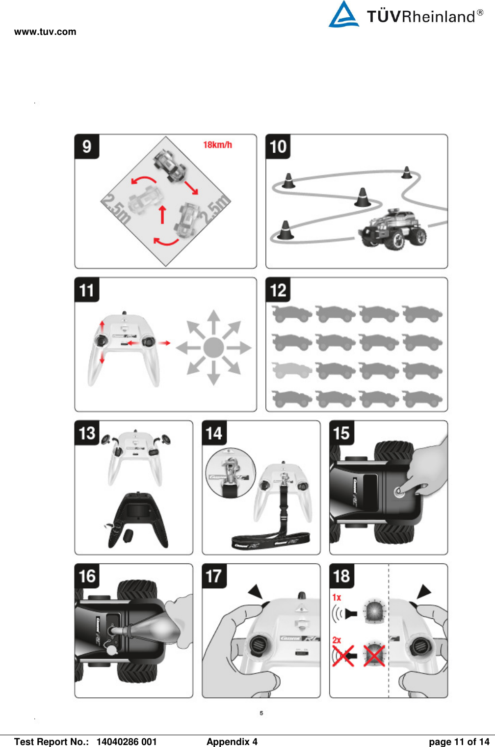 www.tuv.com   Test Report No.:  14040286 001  Appendix 4  page 11 of 14  