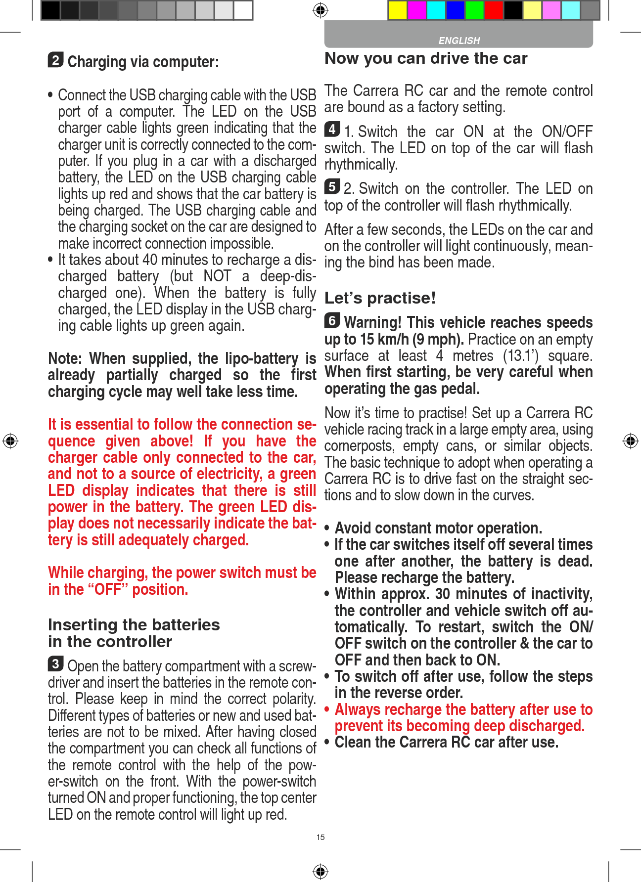 Page 15 of Carrera Toys 370900051 Short Range Device,Radio Controlled Toy Transmit User Manual 