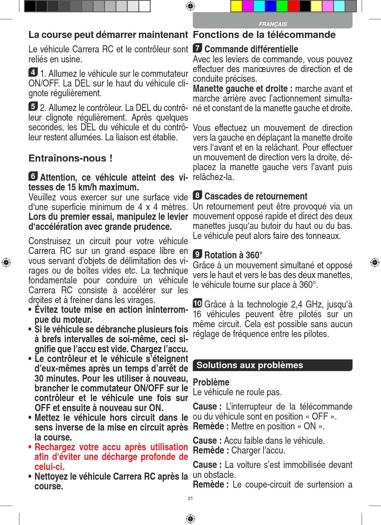 Page 21 of Carrera Toys 370900051 Short Range Device,Radio Controlled Toy Transmit User Manual 