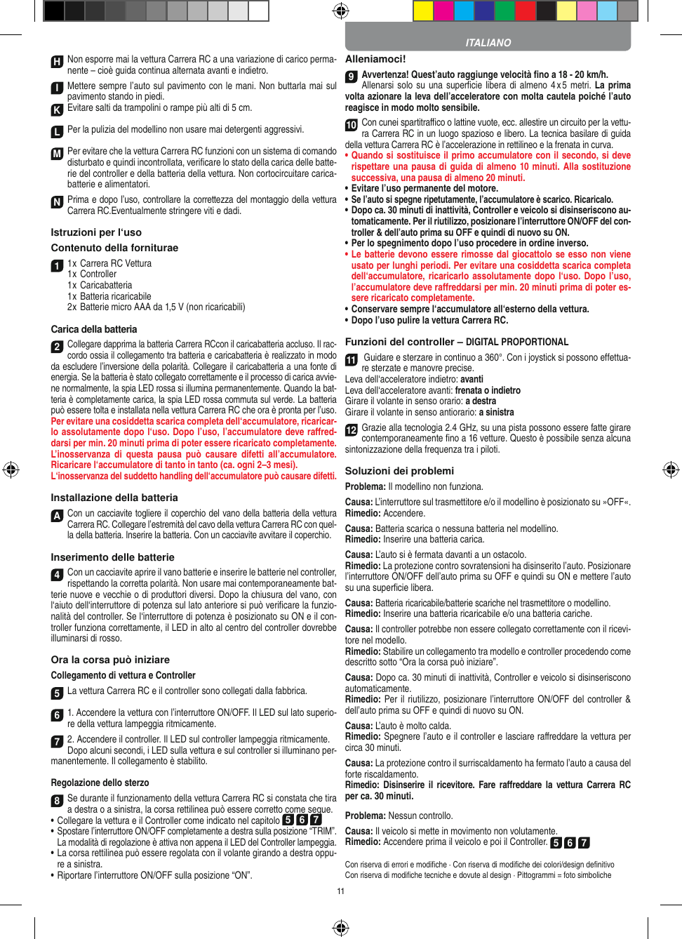 Page 11 of Carrera Toys 370900053 Radio Control Toy Transmitter (2.4GHz) User Manual