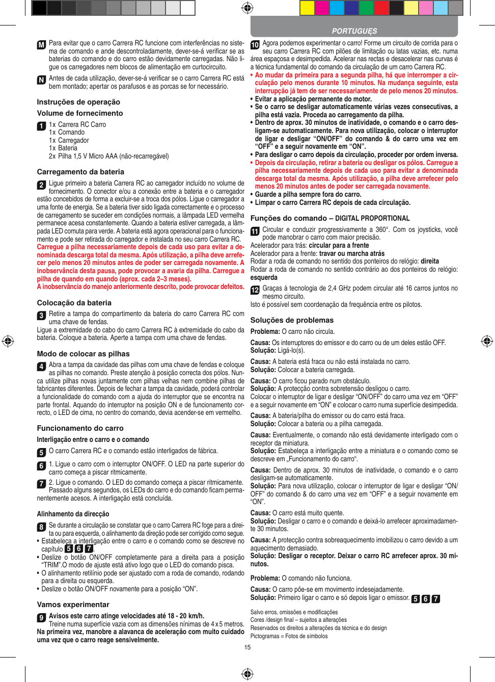 Page 15 of Carrera Toys 370900053 Radio Control Toy Transmitter (2.4GHz) User Manual