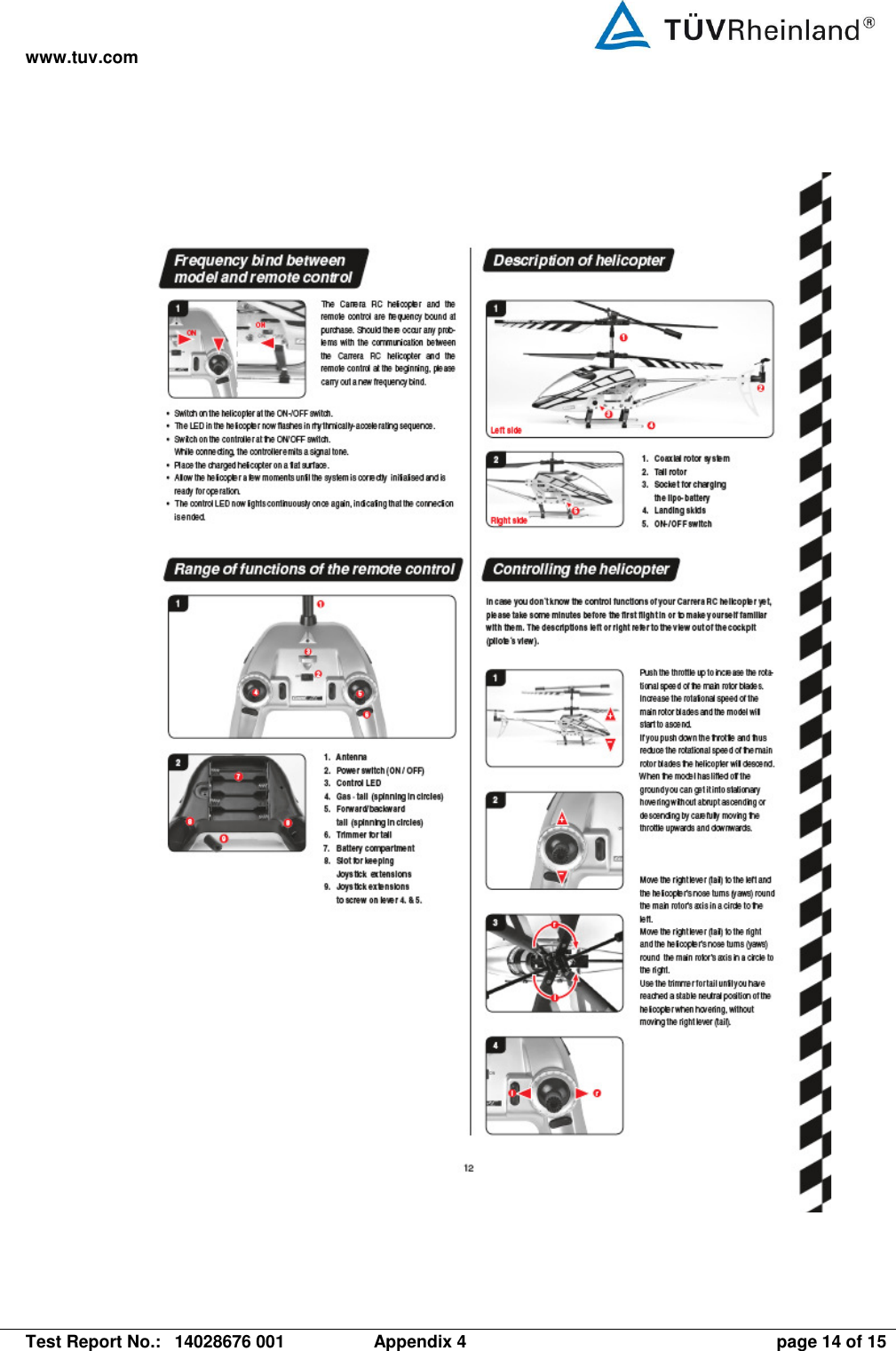 www.tuv.com   Test Report No.:  14028676 001  Appendix 4  page 14 of 15    