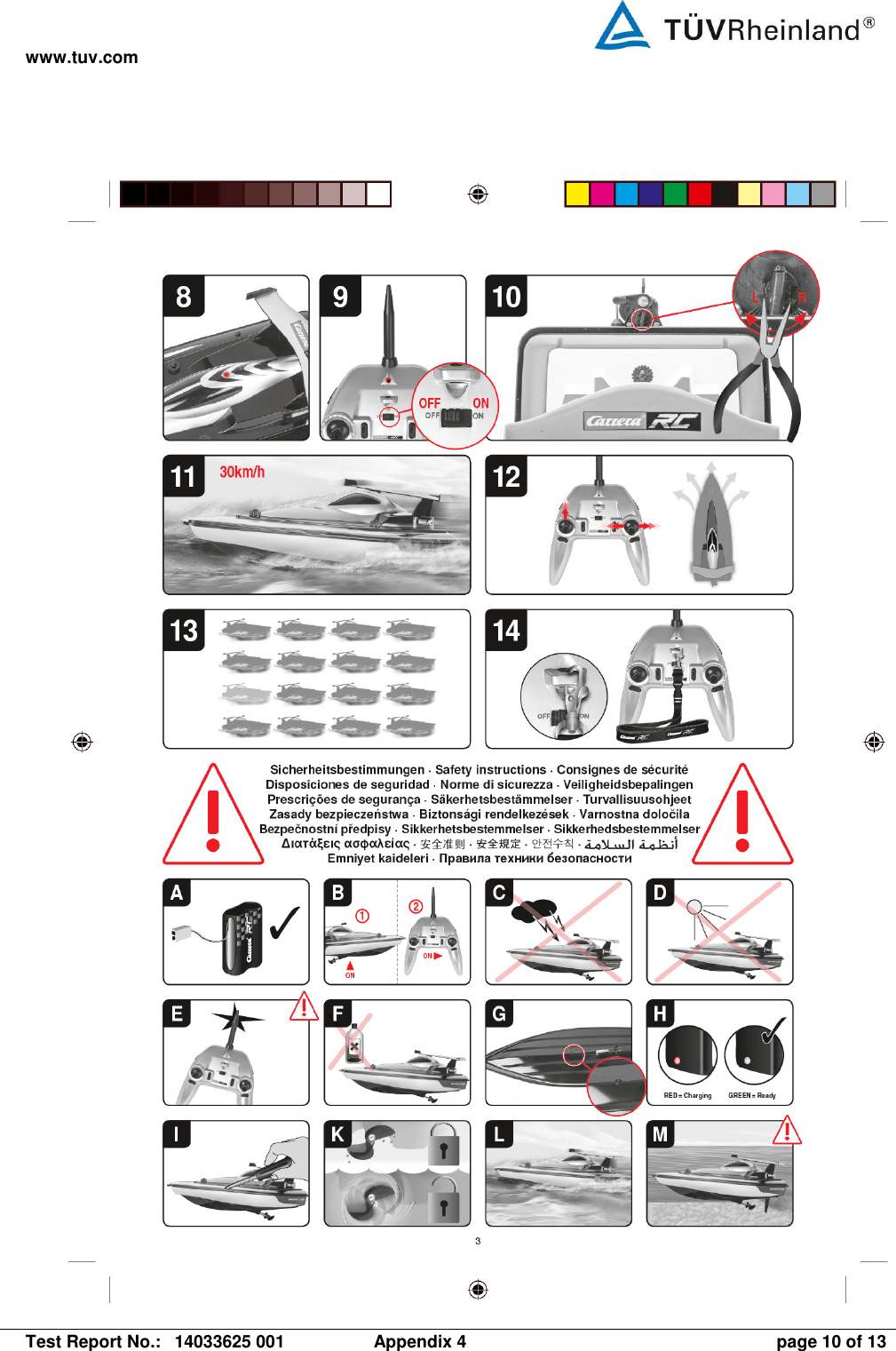 www.tuv.com   Test Report No.:  14033625 001  Appendix 4  page 10 of 13  