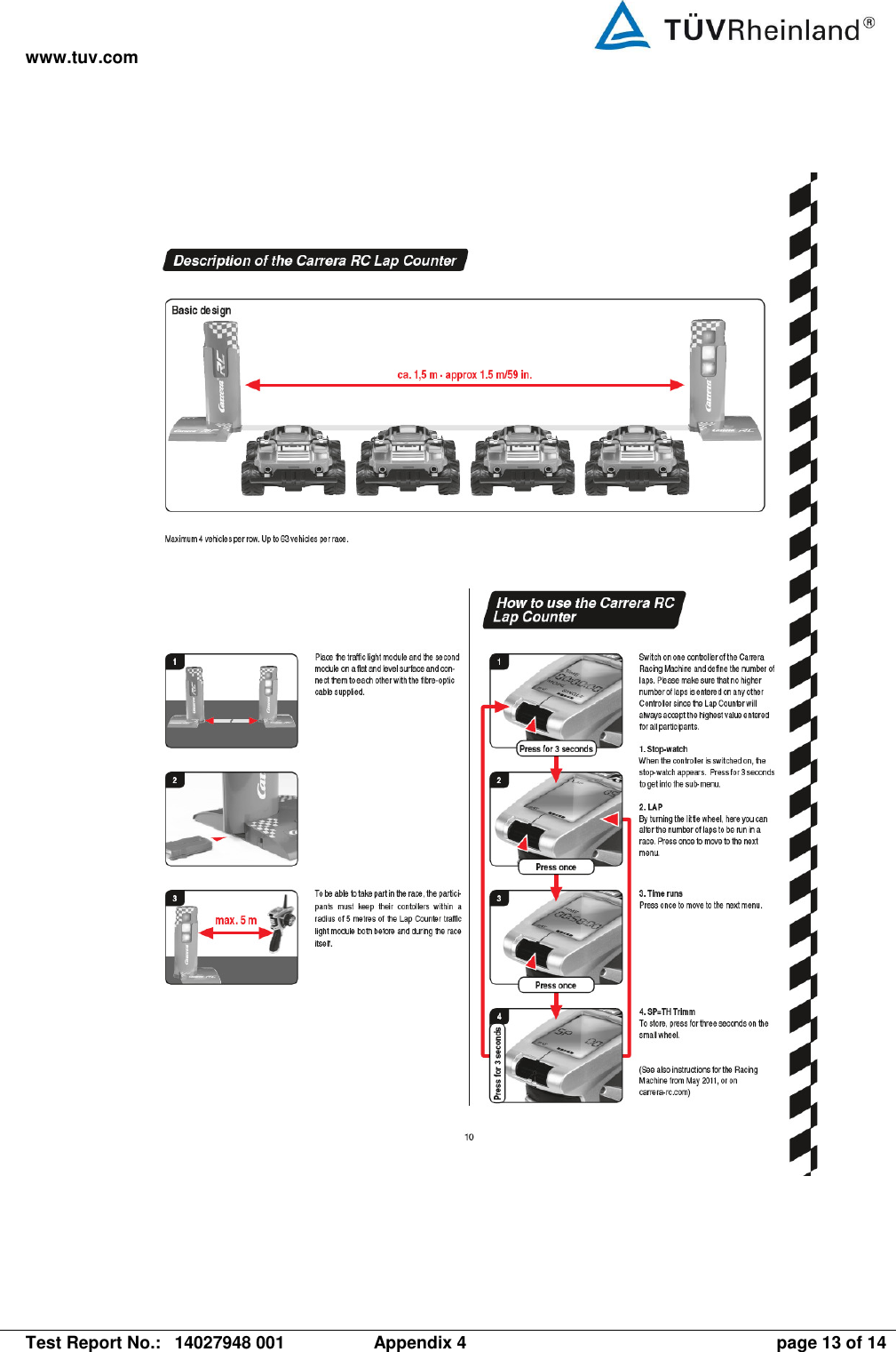 www.tuv.com   Test Report No.:  14027948 001  Appendix 4  page 13 of 14   