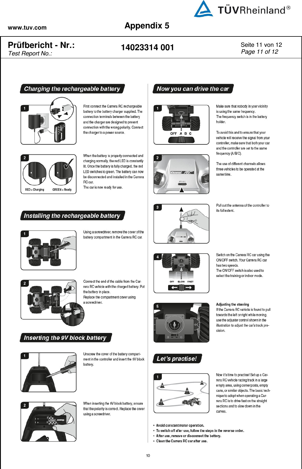 www.tuv.com Appendix 5  Prüfbericht - Nr.:  Test Report No.: 14023314 001 Seite 11 von 12 Page 11 of 12     