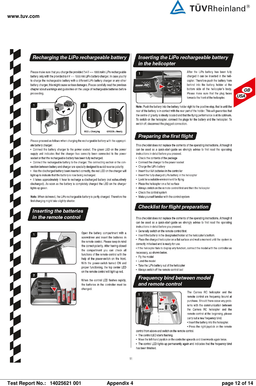 www.tuv.com   Test Report No.:  14025621 001  Appendix 4  page 12 of 14   