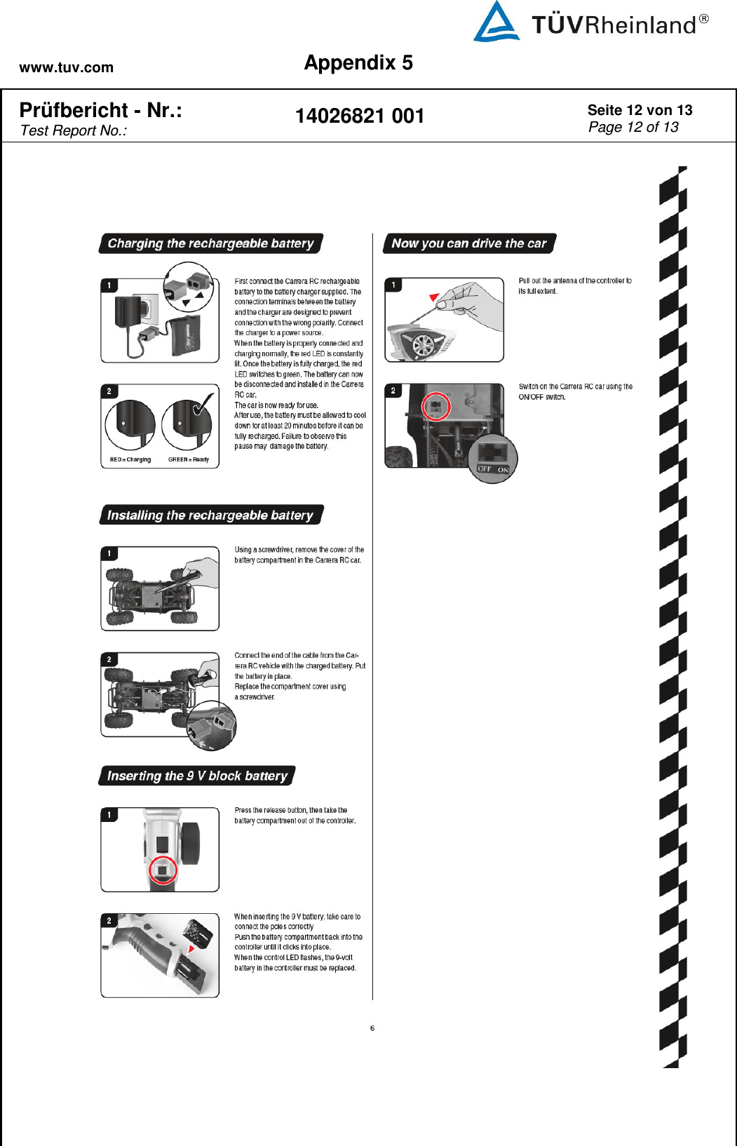 www.tuv.com Appendix 5  Prüfbericht - Nr.:  Test Report No.: 14026821 001 Seite 12 von 13 Page 12 of 13        