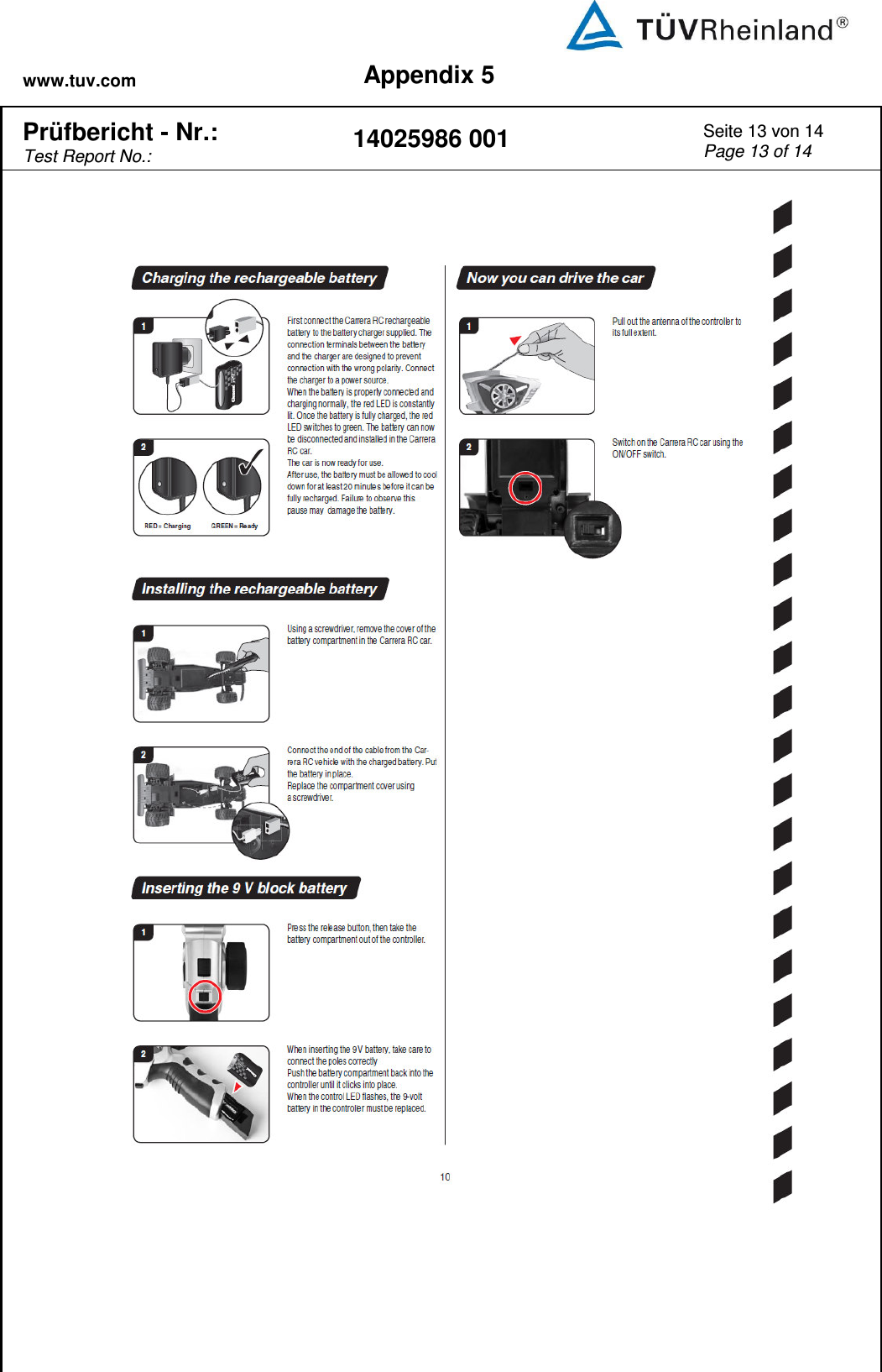 www.tuv.com Appendix 5  Prüfbericht - Nr.:  Test Report No.: 14025986 001 Seite 13 von 14 Page 13 of 14     