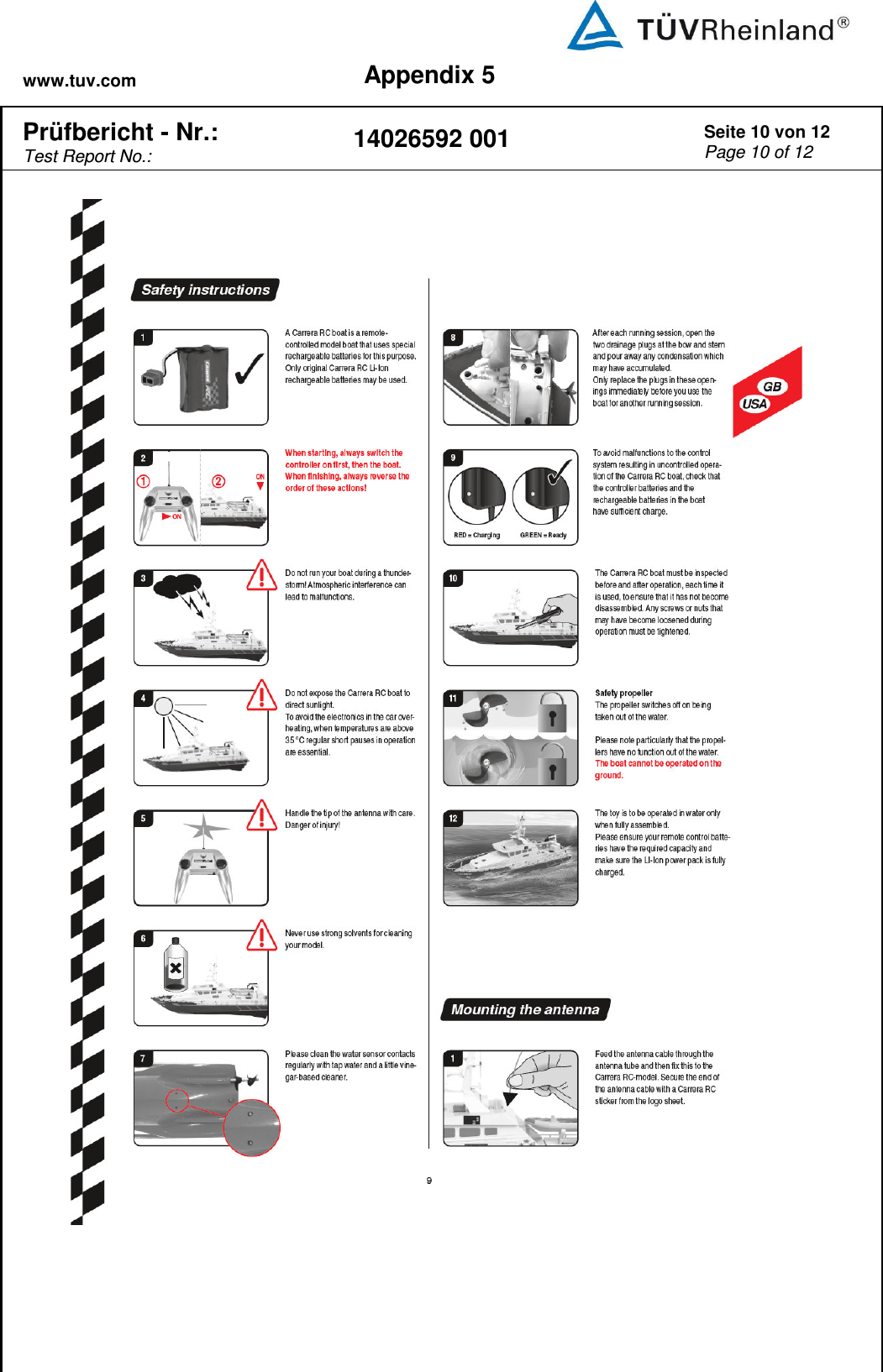 www.tuv.com Appendix 5  Prüfbericht - Nr.:  Test Report No.: 14026592 001 Seite 10 von 12 Page 10 of 12      