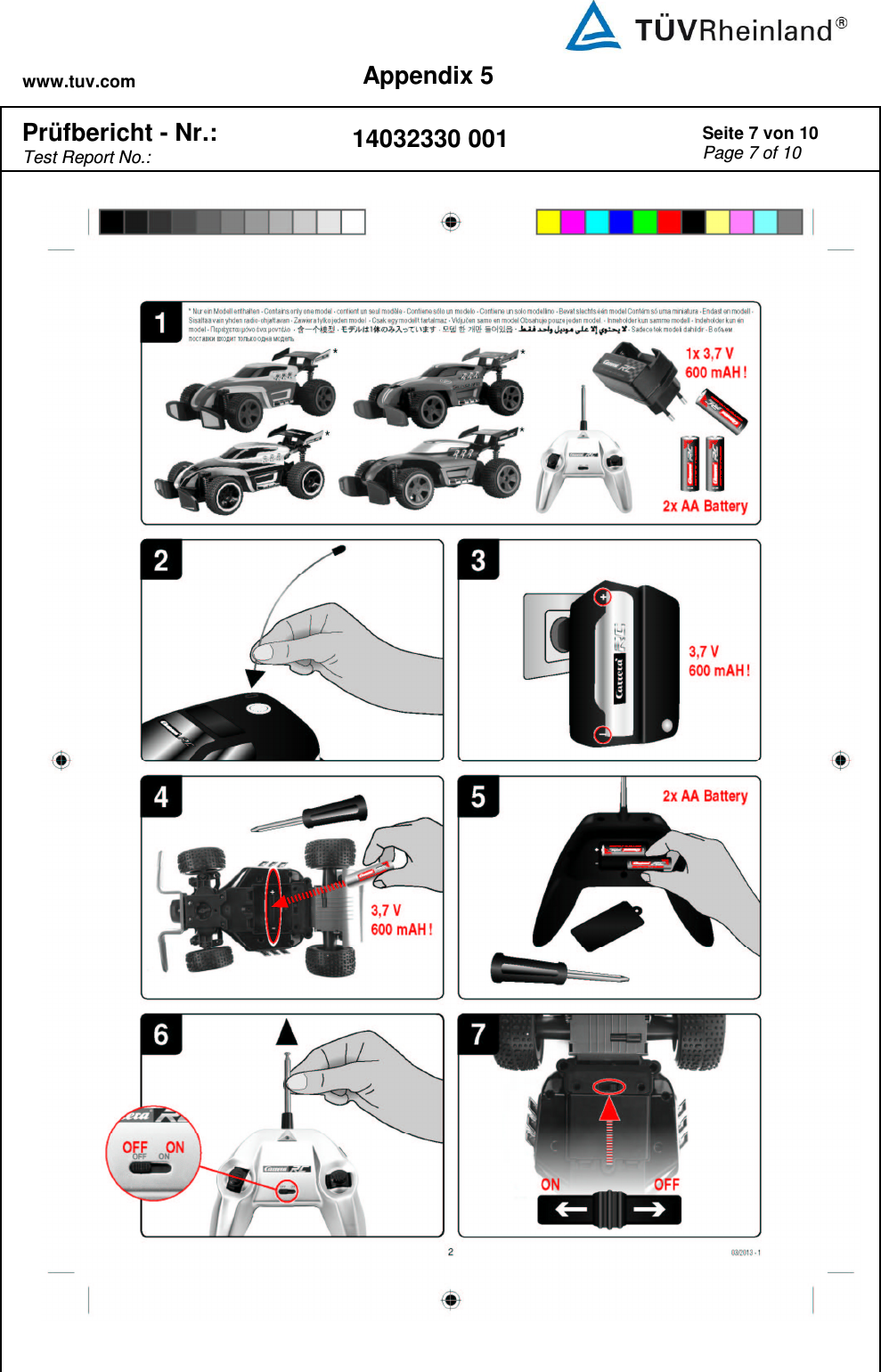 www.tuv.com Appendix 5  Prüfbericht - Nr.:  Test Report No.: 14032330 001 Seite 7 von 10 Page 7 of 10   