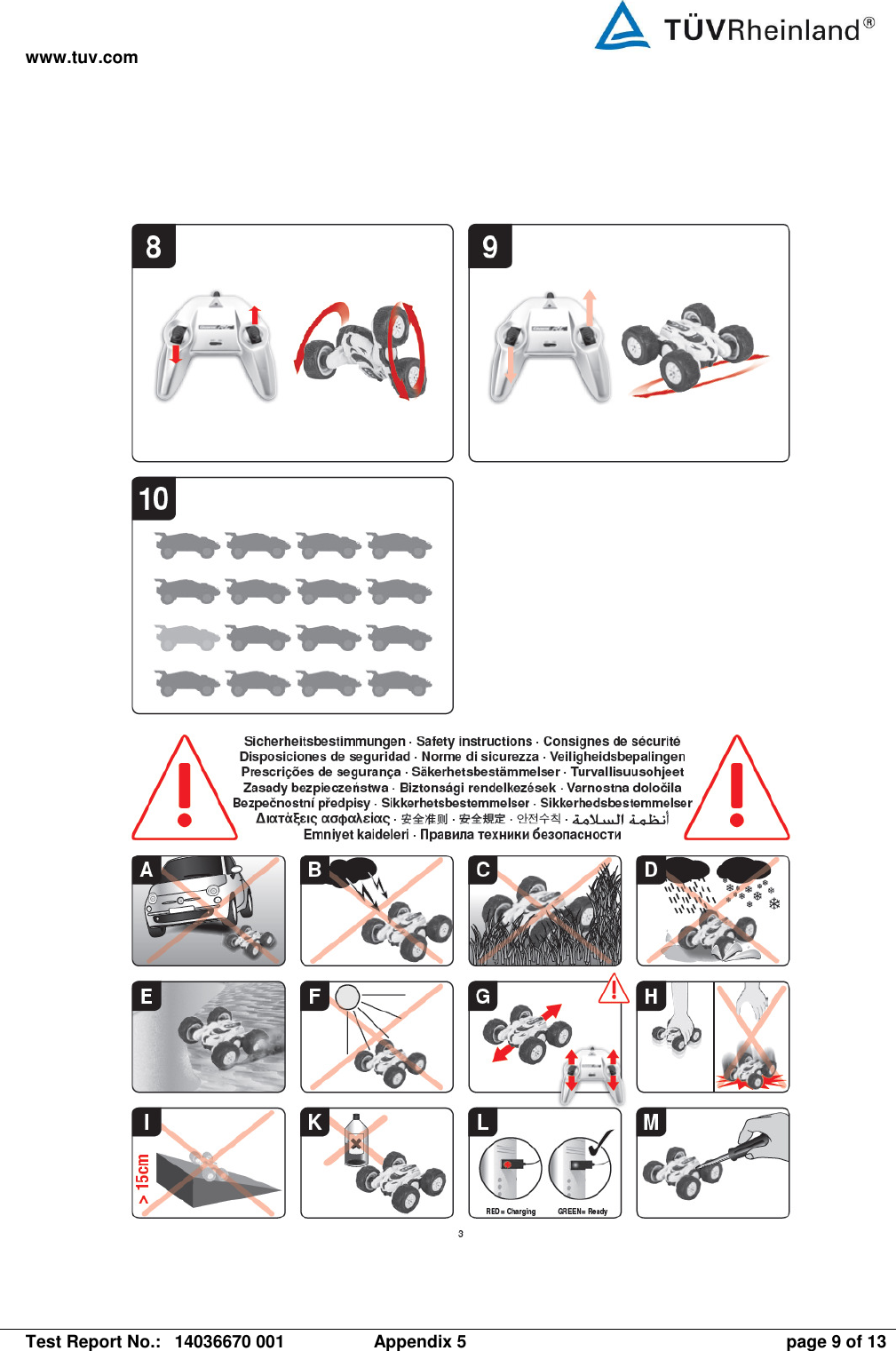 www.tuv.com   Test Report No.:  14036670 001  Appendix 5  page 9 of 13  