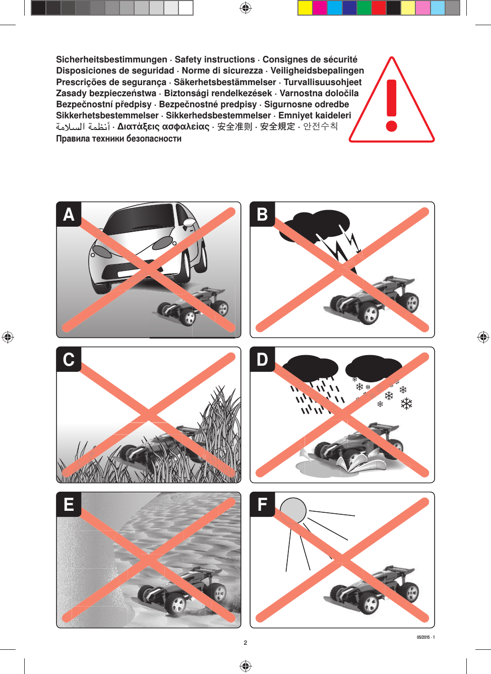 CEDBFA205/2015 · 1Sicherheitsbestimmungen · Safety instructions · Consignes de sécuritéDisposiciones de seguridad · Norme di sicurezza · VeiligheidsbepalingenPrescrições de segurança · Säkerhetsbestämmelser · Turvallisuusohjeet Zasady bezpieczeństwa · Biztonsági rendelkezések · Varnostna določilaBezpečnostní předpisy · Bezpečnostné predpisy · Sigurnosne odredbeSikkerhetsbestemmelser · Sikkerhedsbestemmelser · Emniyet kaideleriﺔﻣﻼﺴﻟا ﺔﻤﻈﻧأ · Διατάξεις ασφαλείας · 安全准则 · 安全規定 · 안전수칙Правила техники безопасности  