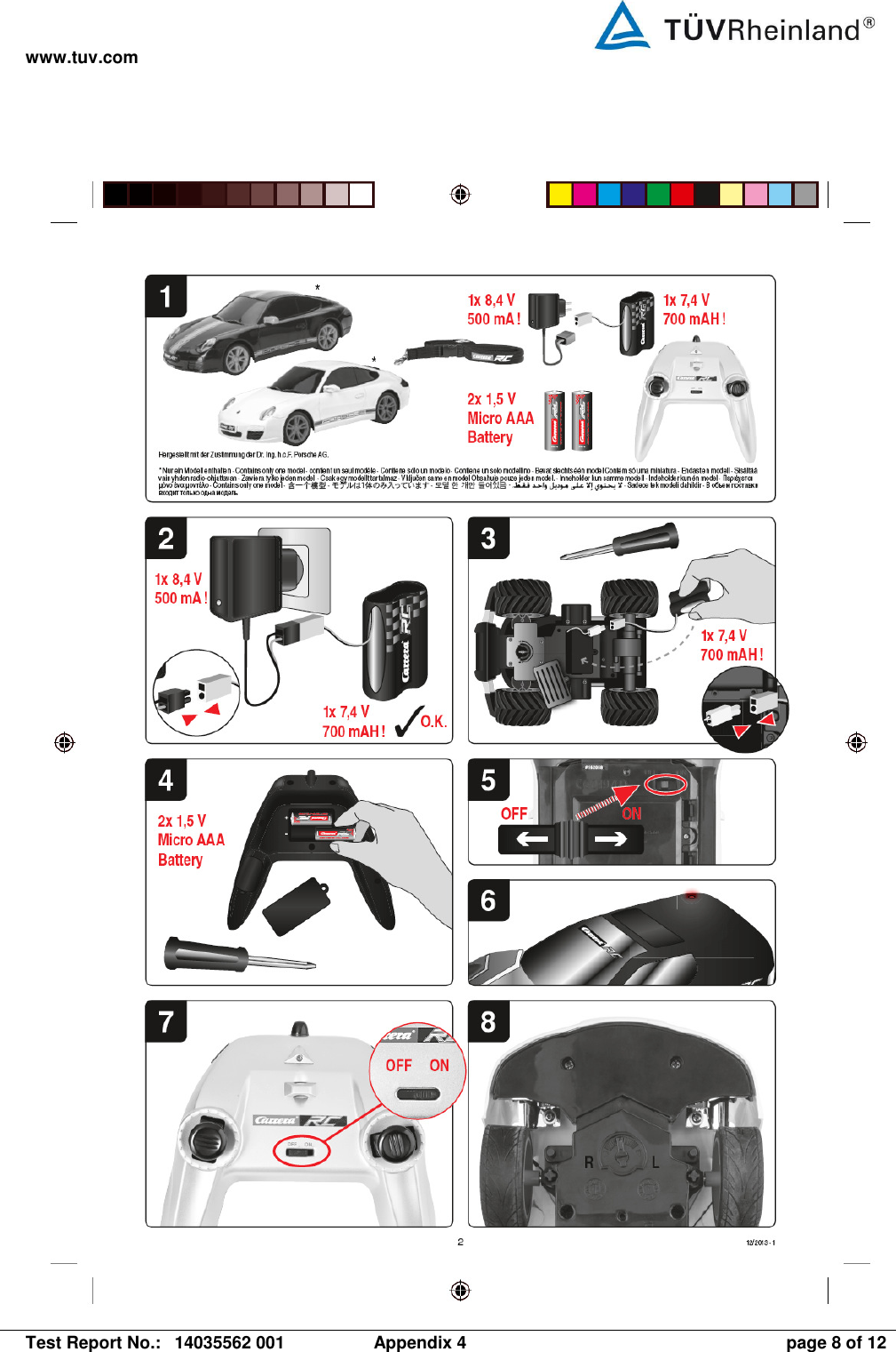 www.tuv.com   Test Report No.:  14035562 001  Appendix 4  page 8 of 12 