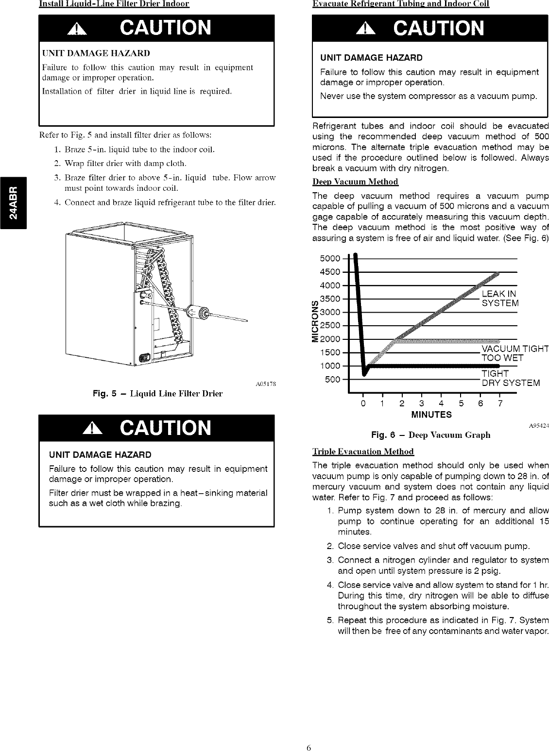 Page 6 of 10 - Carrier 24ABR318A0030010 User Manual  A/C UNIT - Manuals And Guides L0610772