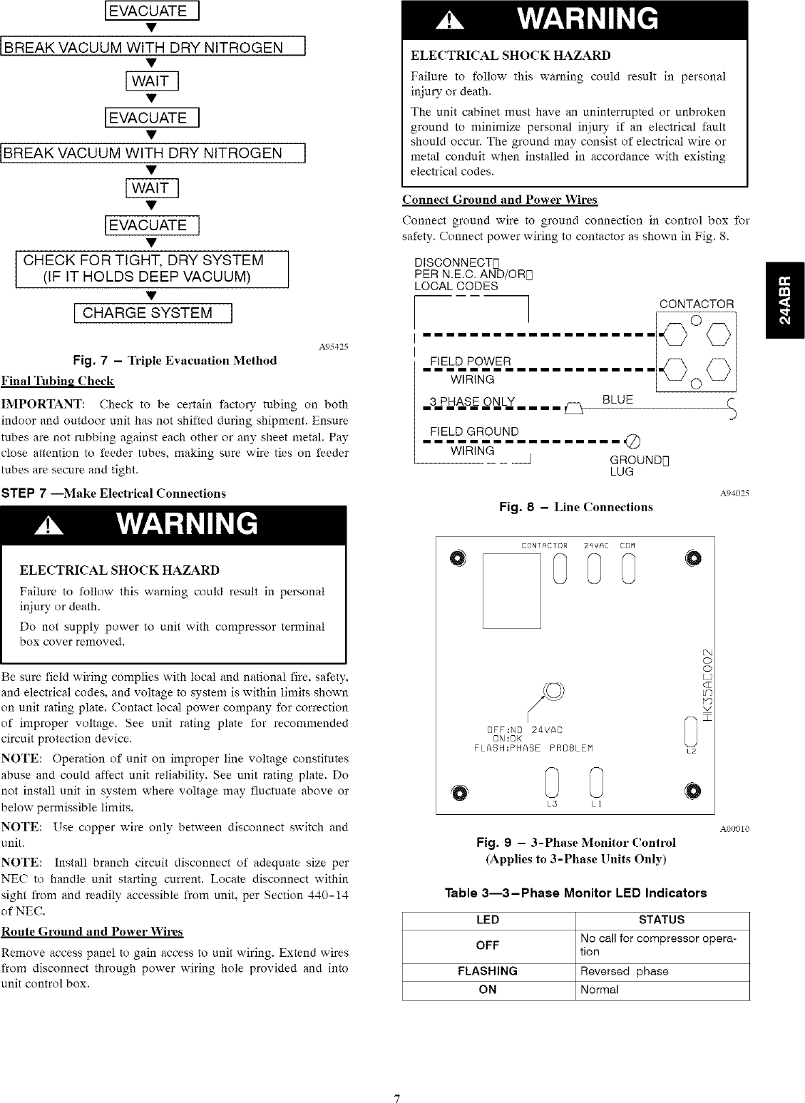 Page 7 of 10 - Carrier 24ABR318A0030010 User Manual  A/C UNIT - Manuals And Guides L0610772