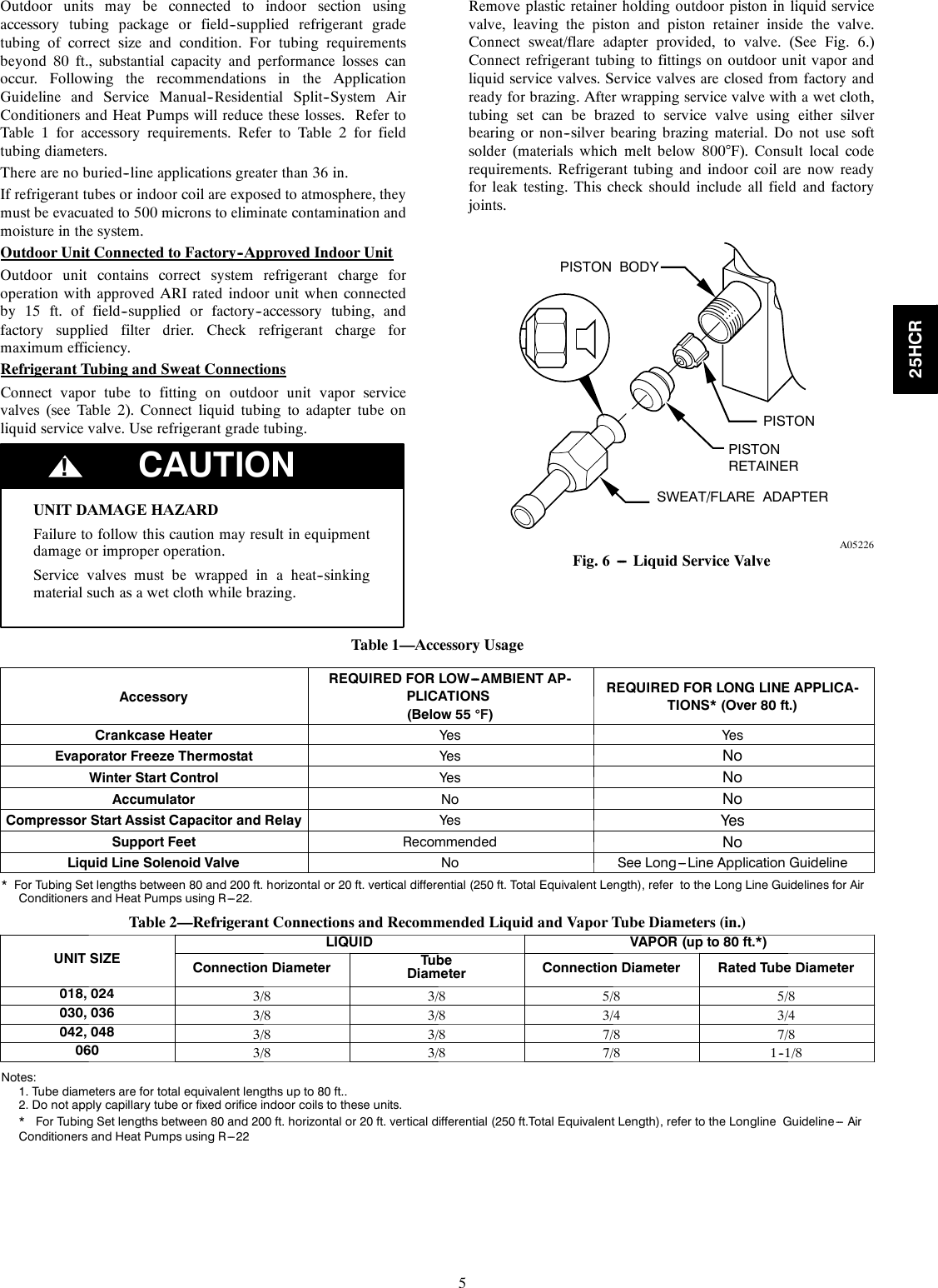 Page 5 of 10 - Carrier 25HCR 25hcr-2si User Manual  To The 0ed6864e-a73a-4822-969e-f1a1950130c2