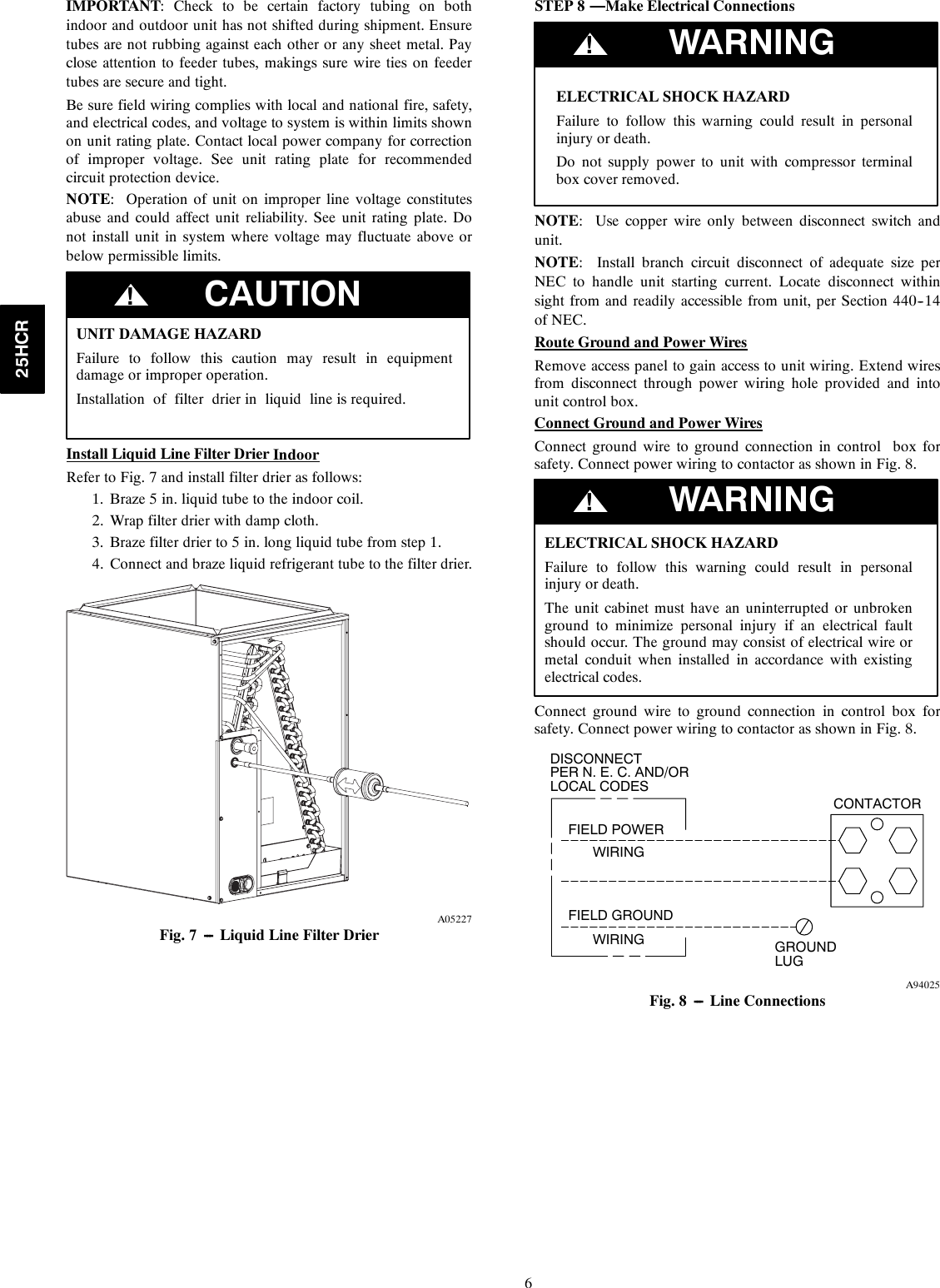 Page 6 of 10 - Carrier 25HCR 25hcr-2si User Manual  To The 0ed6864e-a73a-4822-969e-f1a1950130c2