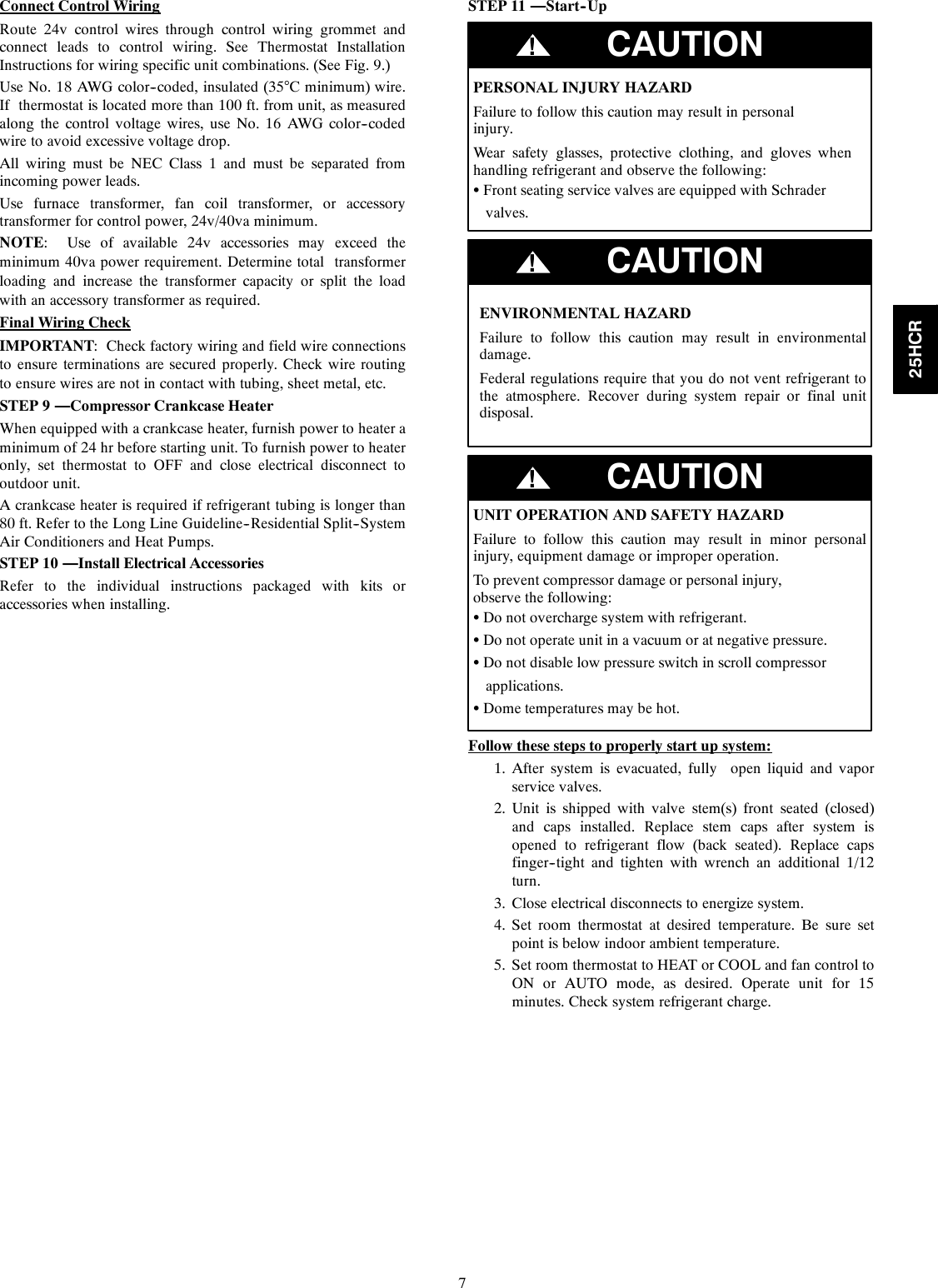 Page 7 of 10 - Carrier 25HCR 25hcr-2si User Manual  To The 0ed6864e-a73a-4822-969e-f1a1950130c2