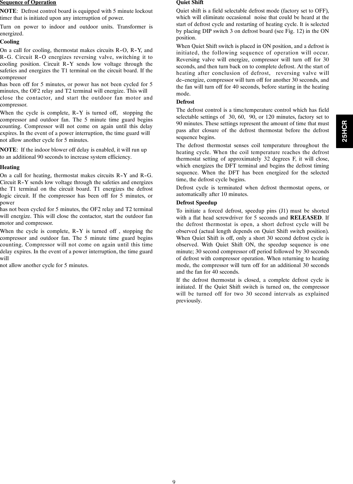 Page 9 of 10 - Carrier 25HCR 25hcr-2si User Manual  To The 0ed6864e-a73a-4822-969e-f1a1950130c2