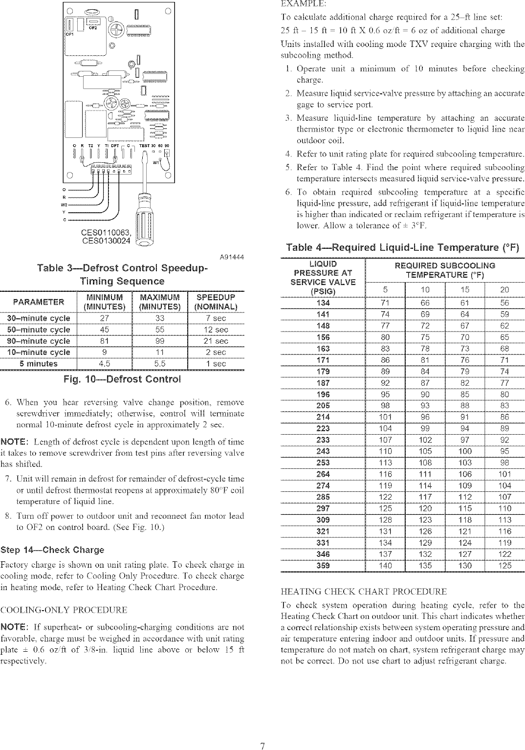 Page 7 of 8 - Carrier 38BYG018 SERIES300 User Manual HEAT PUMP - Manuals And Guides L0411009