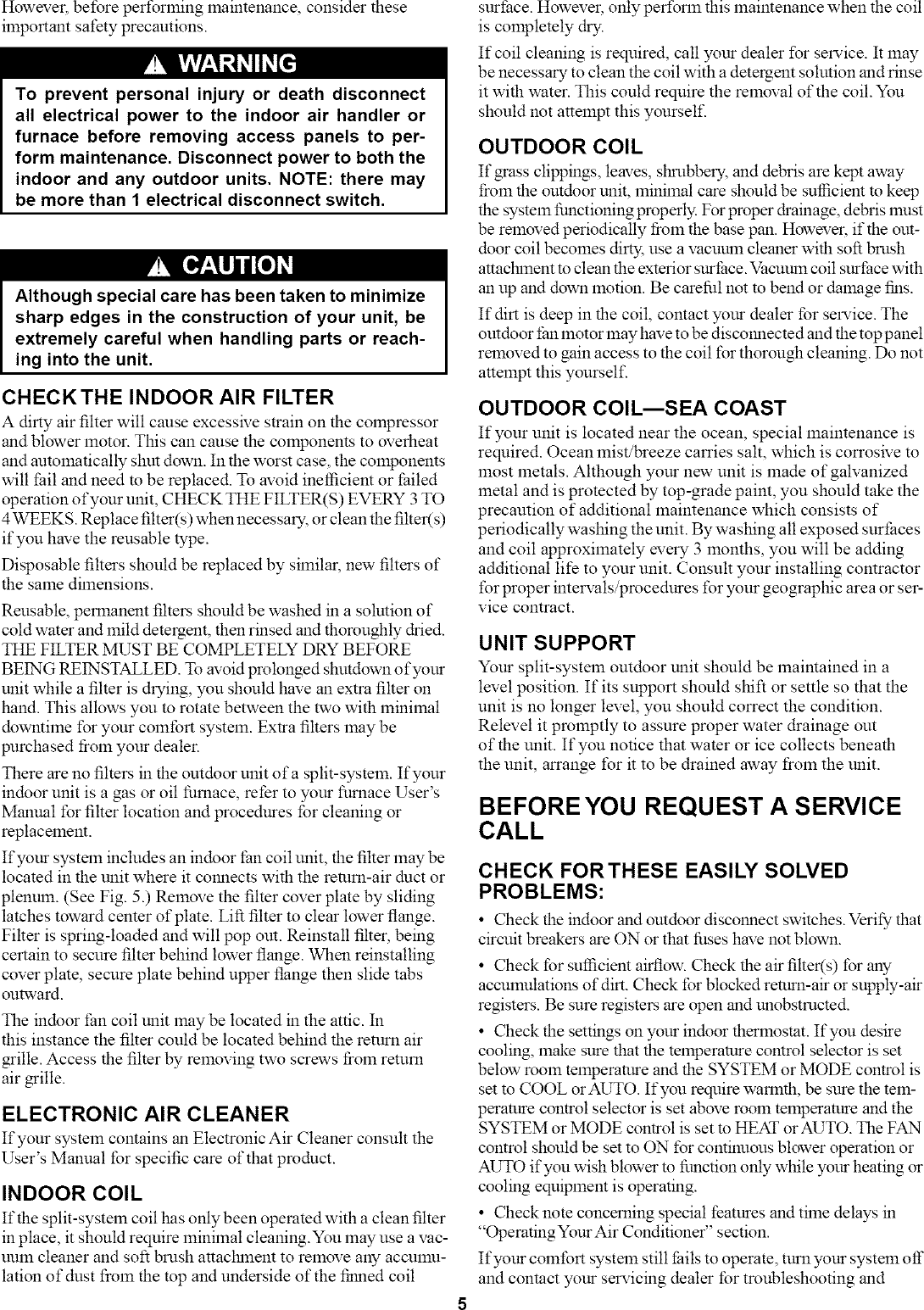 Page 5 of 8 - Carrier 38EZG024 SERIES300 User Manual  CONDENSING UNIT - Manuals And Guides L0408354