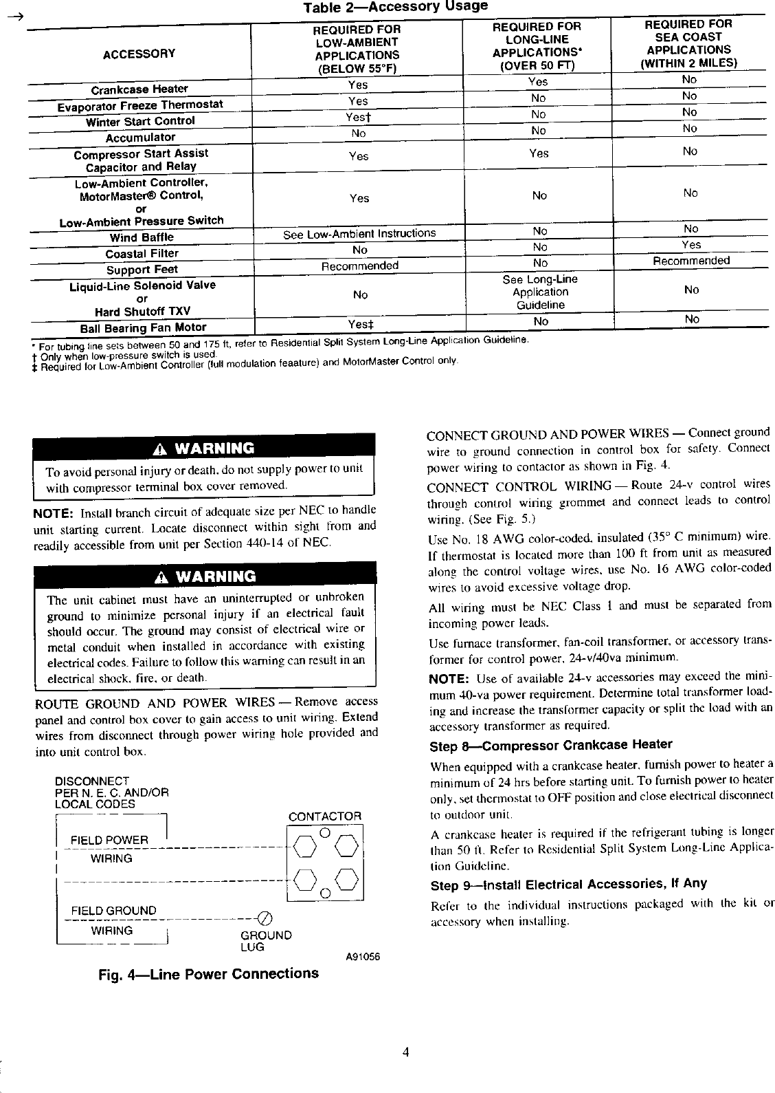 Page 4 of 8 - Carrier 38TKB018 SERIES330 User Manual  CONDENSING UNIT - Manuals And Guides L0211022