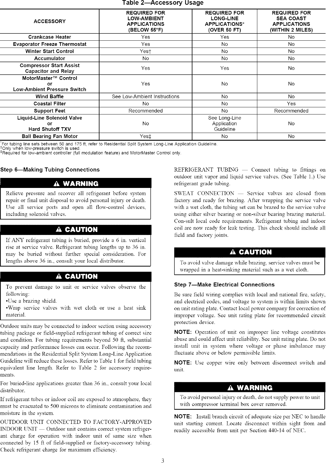 Page 3 of 8 - Carrier 38TRA018 SERIES300 User Manual  CONDENSING UNIT - Manuals And Guides L0411016