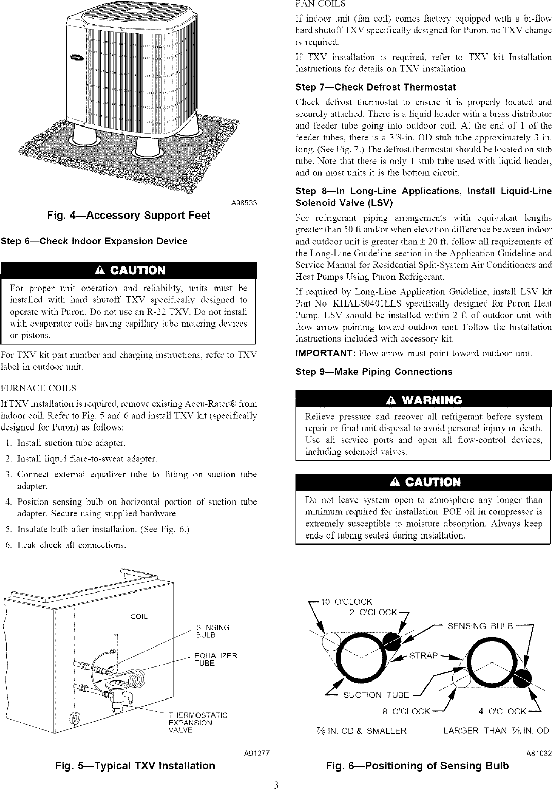 Page 3 of 12 - Carrier 38YXA030 SERIES330 User Manual  HEAT PUMP - Manuals And Guides L0411019