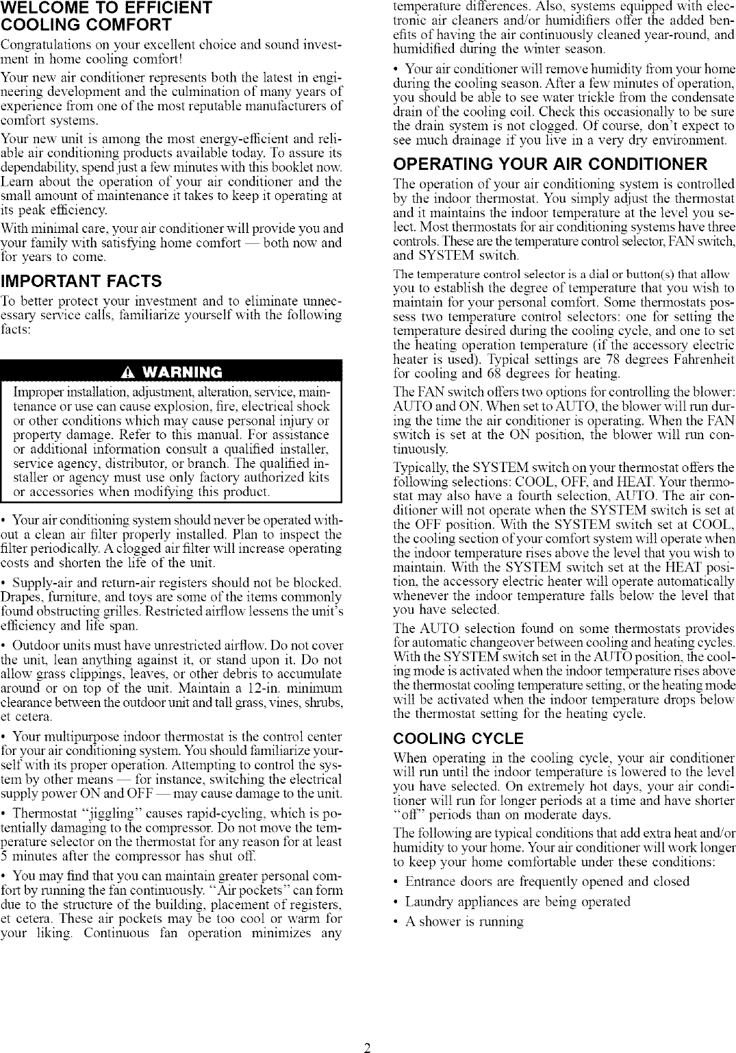 Page 2 of 4 - Carrier 50SX030300 User Manual  CENTRAL PACKAGE - Manuals And Guides L0408440