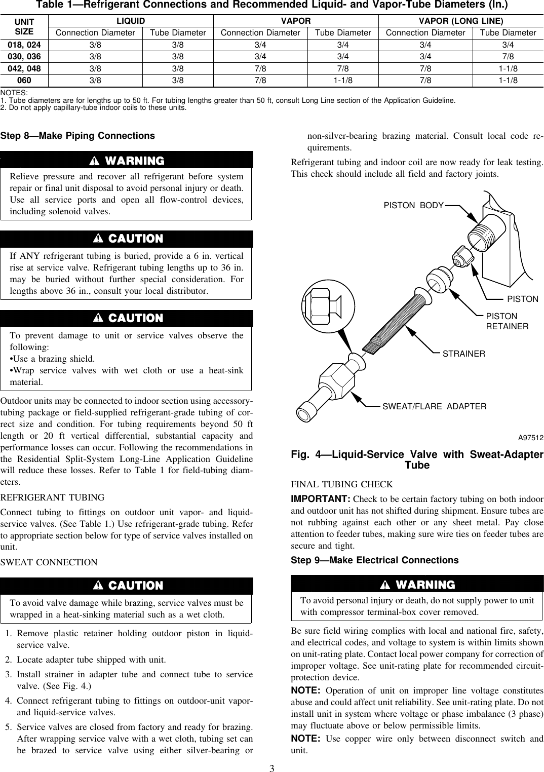 Page 3 of 8 - Carrier Carrier-10-Seer-Split-System-38Ycw-Users-Manual-  Carrier-10-seer-split-system-38ycw-users-manual