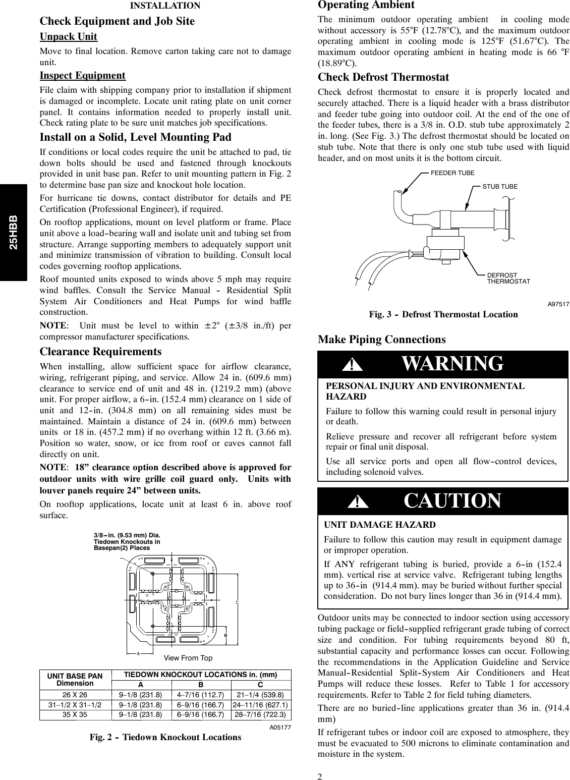Page 2 of 8 - Carrier Carrier-25Hbb-Users-Manual- 25hbb-1si  Carrier-25hbb-users-manual