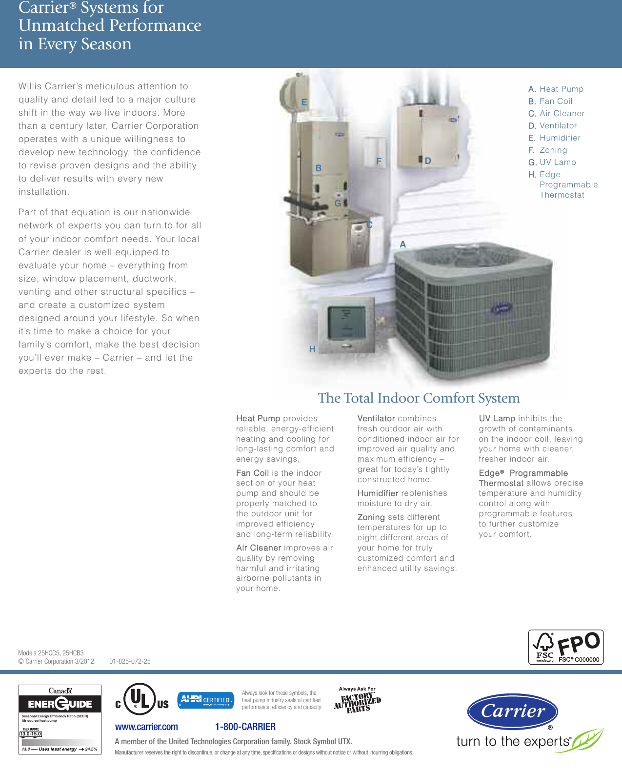 Page 4 of 4 - Carrier Carrier-25Hcb3-Brochure-  Carrier-25hcb3-brochure