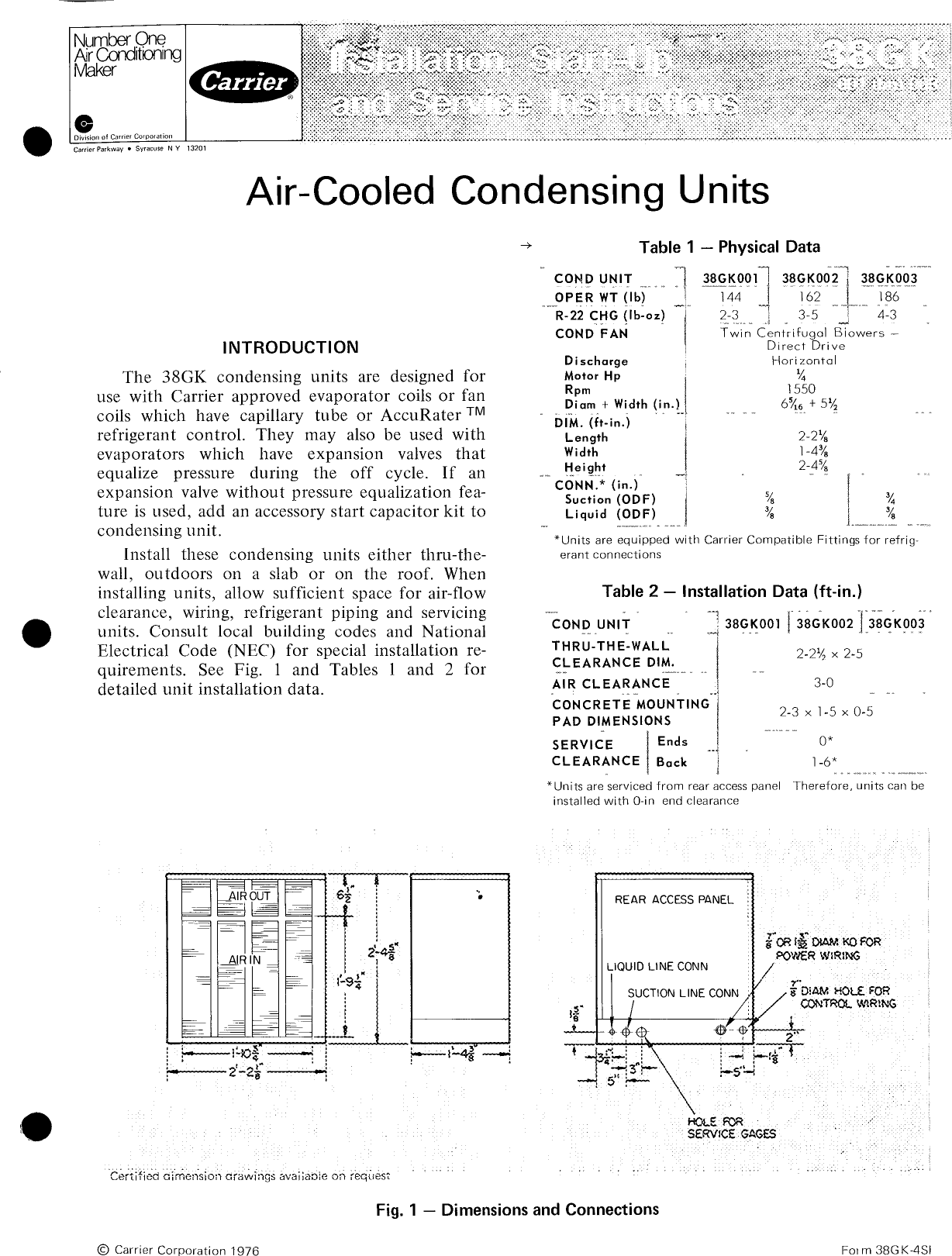 Page 1 of 8 - Carrier Carrier-38Gk-Users-Manual-  Carrier-38gk-users-manual