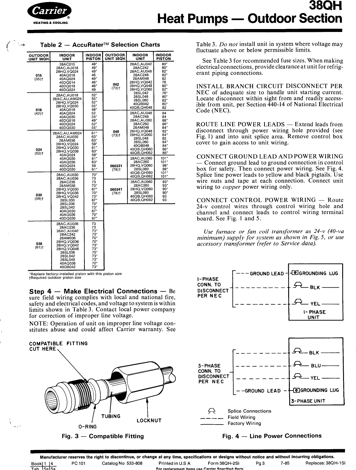 Page 3 of 10 - Carrier Carrier-38Qh-Users-Manual-  Carrier-38qh-users-manual