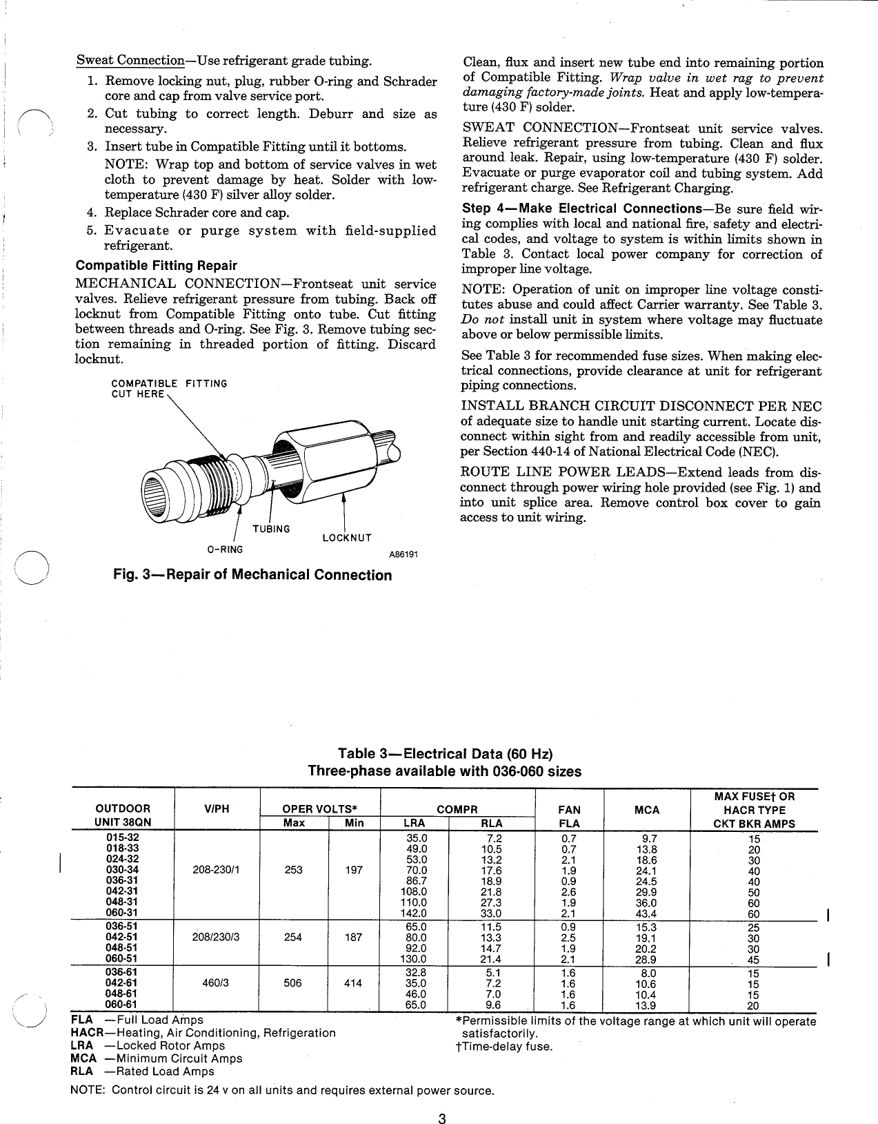Page 3 of 8 - Carrier Carrier-38Qn-Users-Manual-  Carrier-38qn-users-manual
