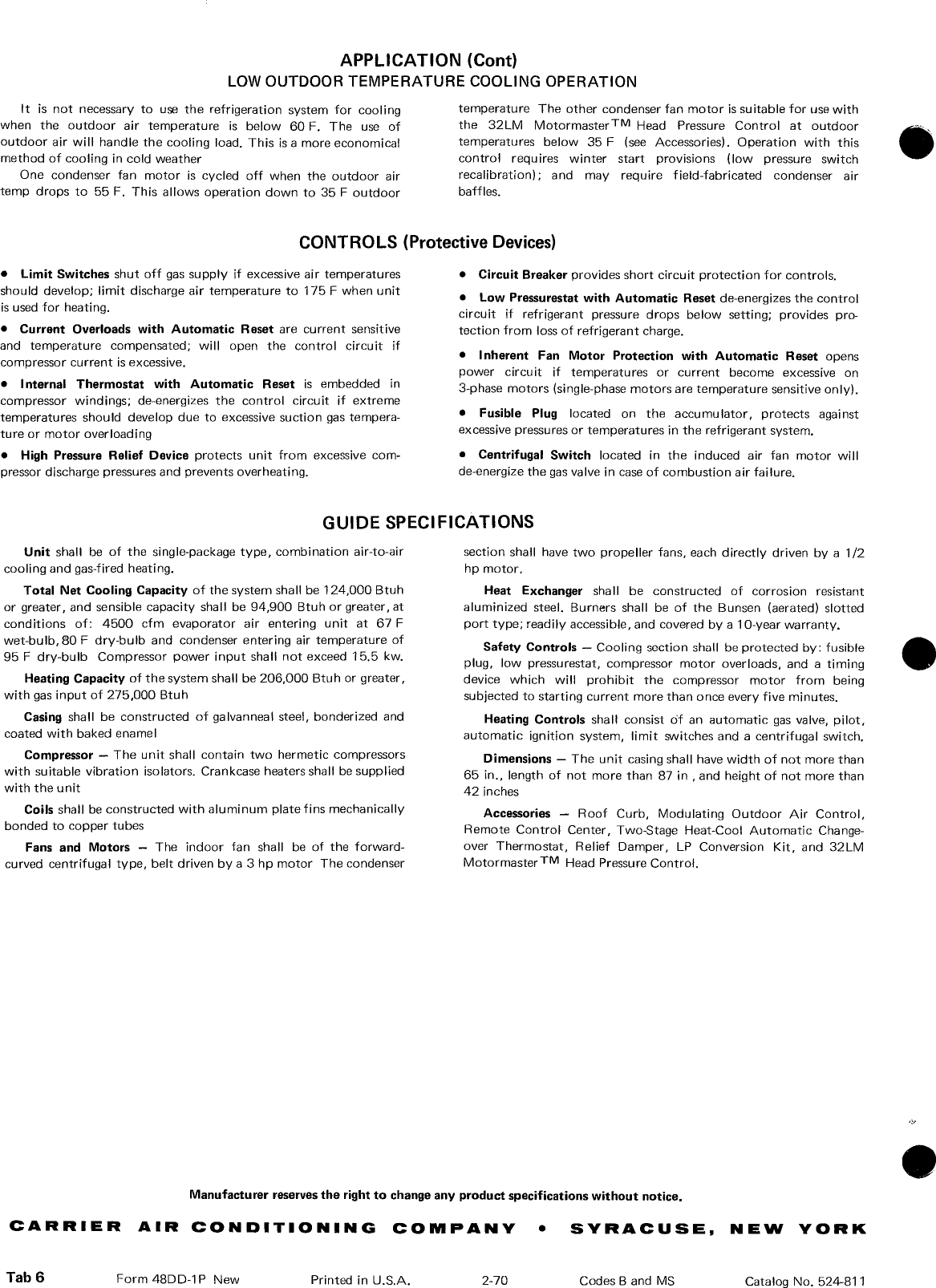 Page 6 of 6 - Carrier Carrier-48Dd-Users-Manual-  Carrier-48dd-users-manual