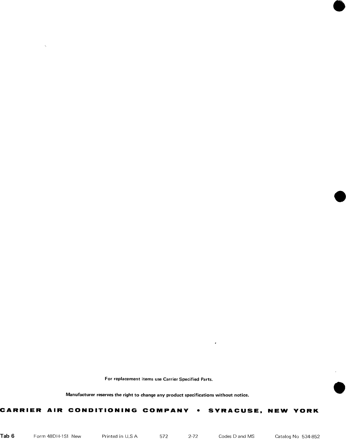 Page 11 of 11 - Carrier Carrier-48Dh-Users-Manual-  Carrier-48dh-users-manual