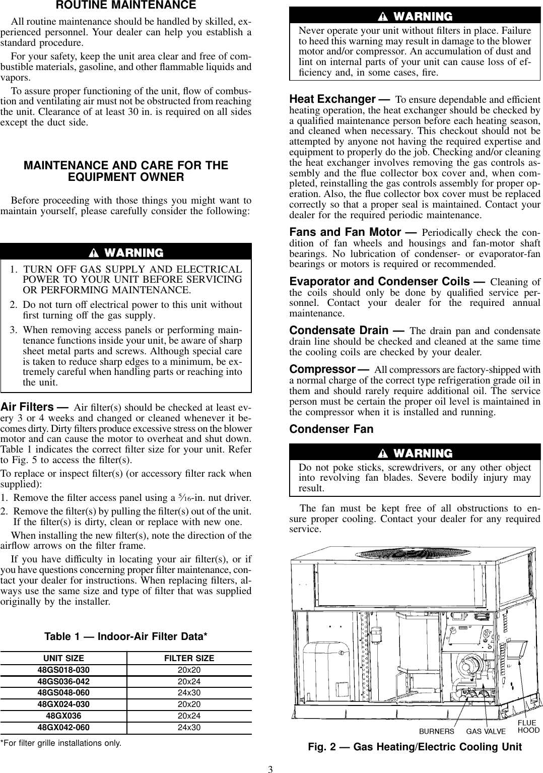 Page 3 of 12 - Carrier Carrier-48Gs-Users-Manual-  Carrier-48gs-users-manual