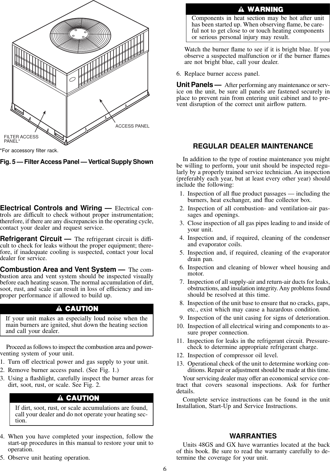 Carrier 48Gs Users Manual