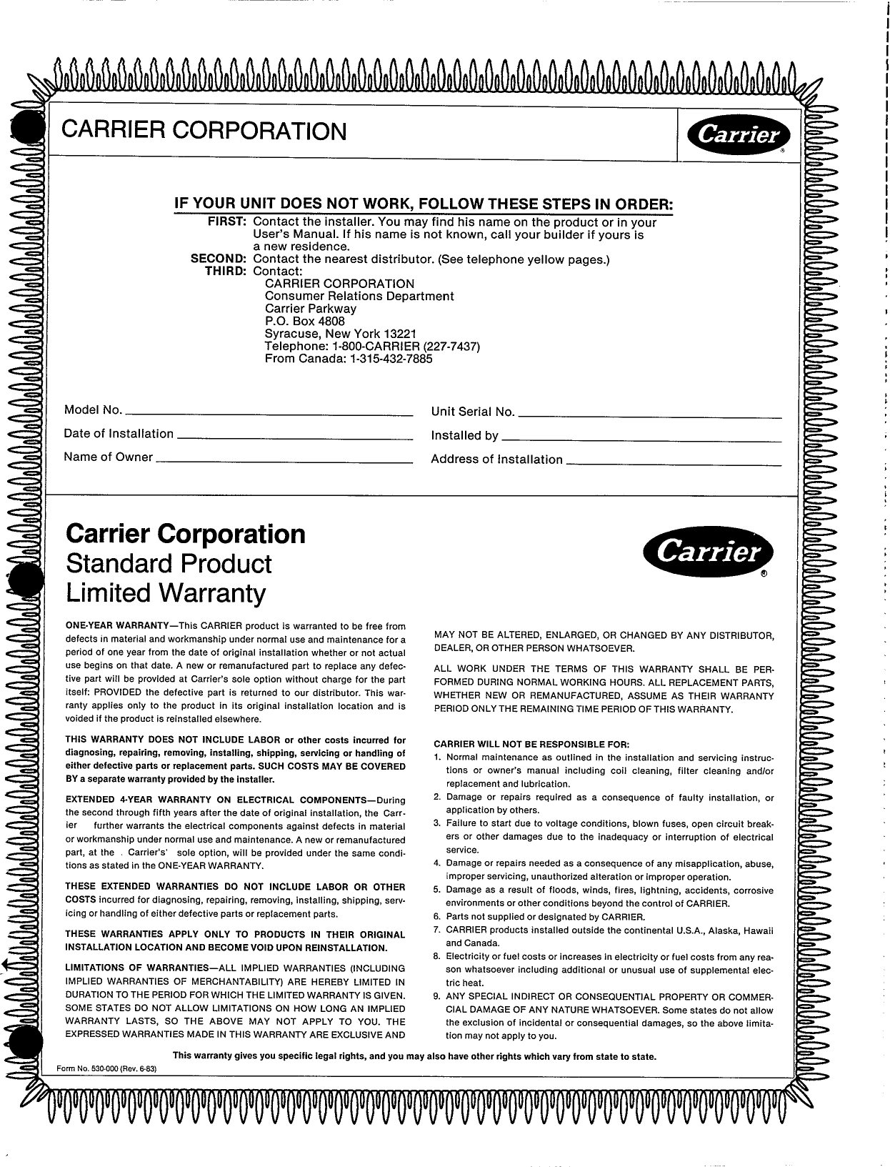 Page 7 of 8 - Carrier Carrier-49Bf-Users-Manual-  Carrier-49bf-users-manual