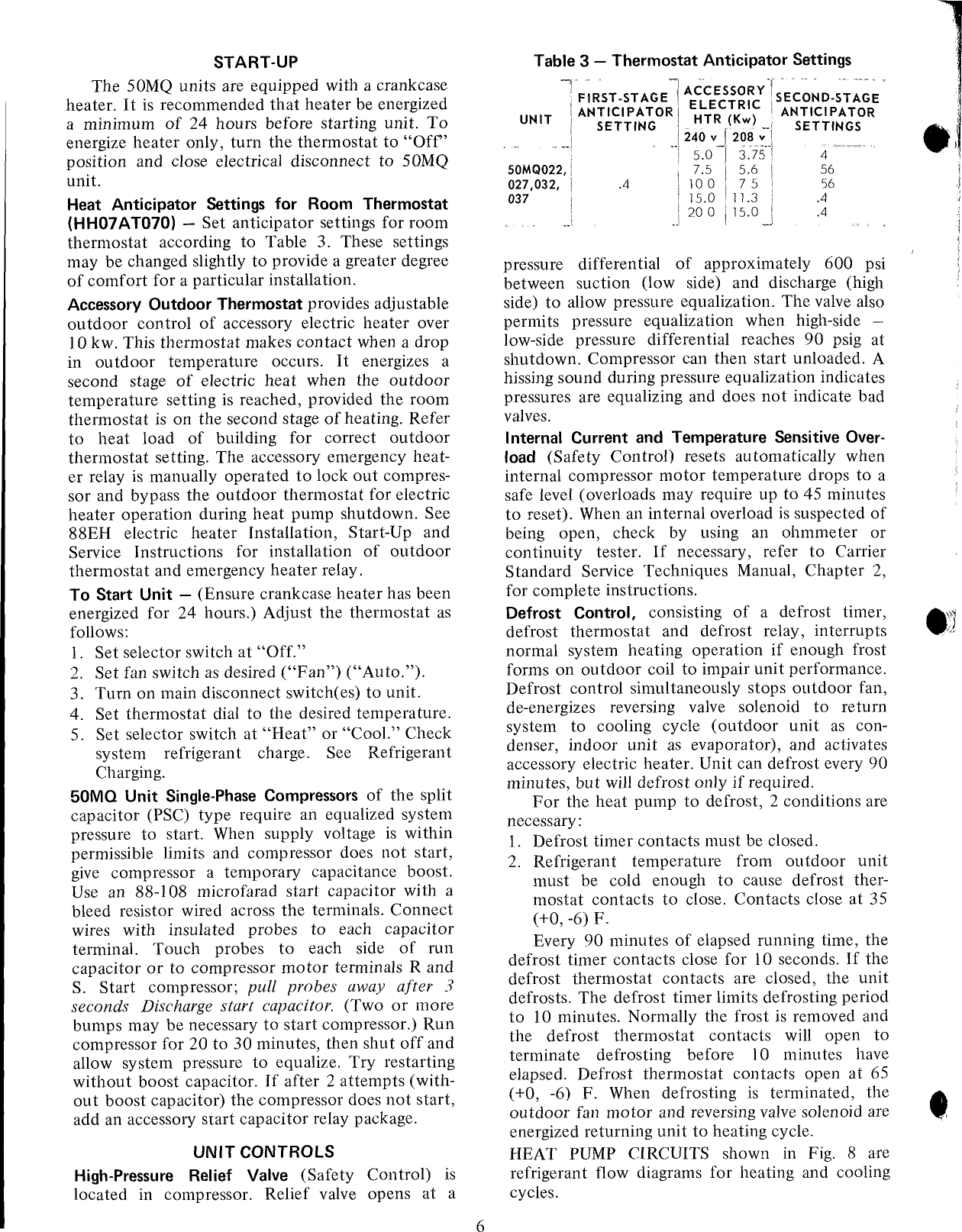 Page 6 of 12 - Carrier Carrier-50Mq-Users-Manual-  Carrier-50mq-users-manual