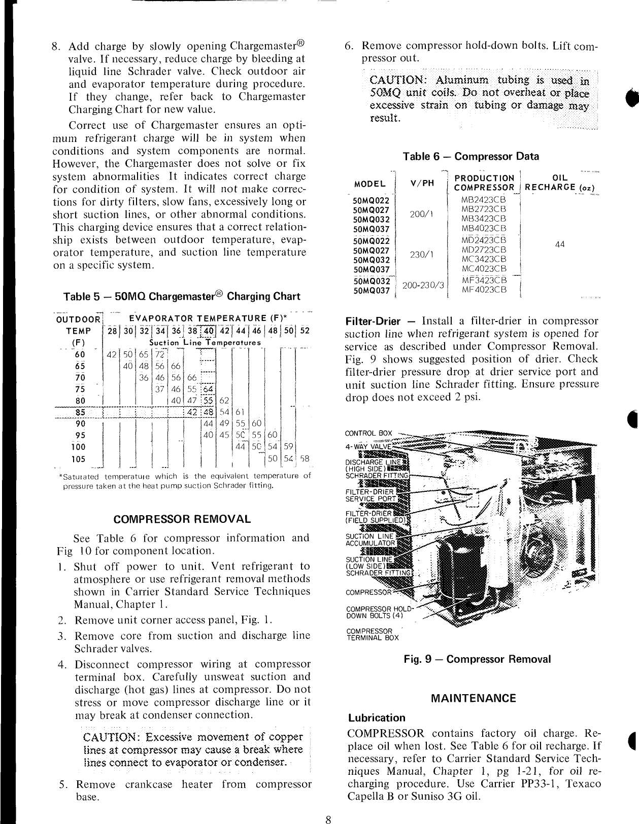 Page 8 of 12 - Carrier Carrier-50Mq-Users-Manual-  Carrier-50mq-users-manual