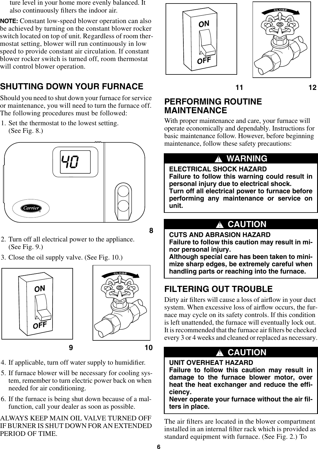 Page 6 of 8 - Carrier Carrier-58Cla-Users-Manual- Carrier-58cla-users-manual