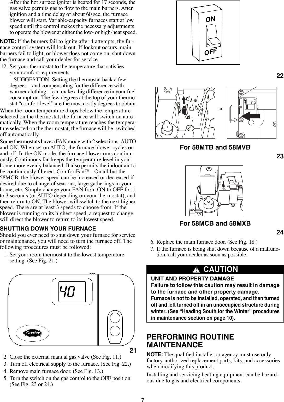 Page 7 of 12 - Carrier Carrier-58Mcb-Users-Manual-  Carrier-58mcb-users-manual