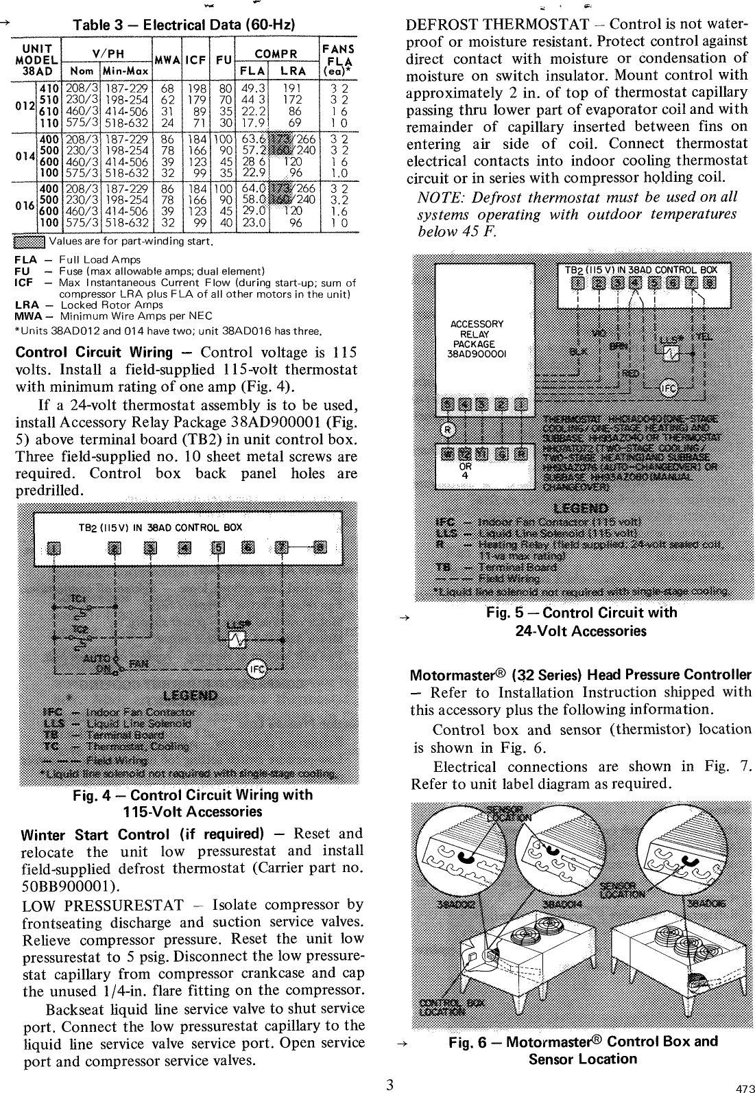 Page 3 of 6 - Carrier Carrier-Air-Cooled-Condensing-Units-38Ad-Users-Manual- Carrier-air-cooled-condensing-units-38ad-users-manual