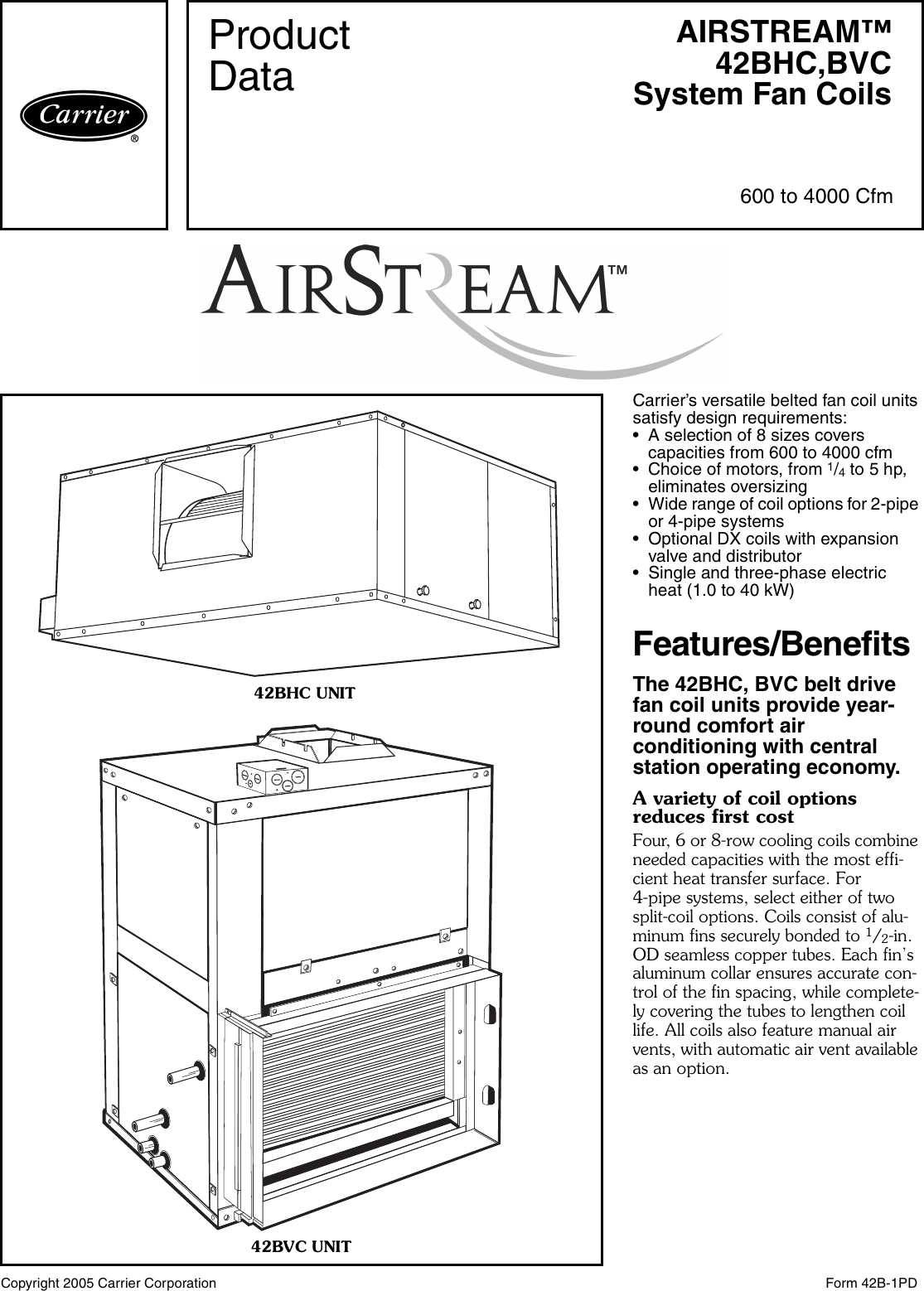 carrier-airstream-42bhc-users-manual