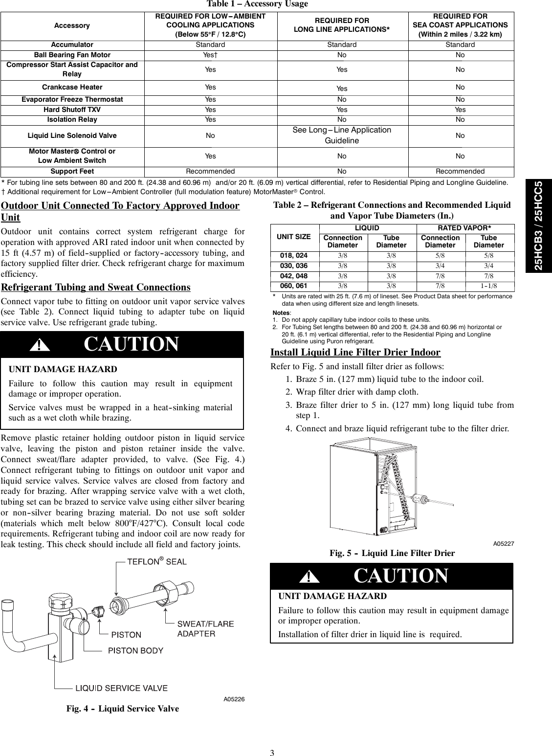 Page 3 of 8 - Carrier Carrier-Comfort-Series-25Hcb3-Users-Manual- 25HCB-C-3SI  Carrier-comfort-series-25hcb3-users-manual